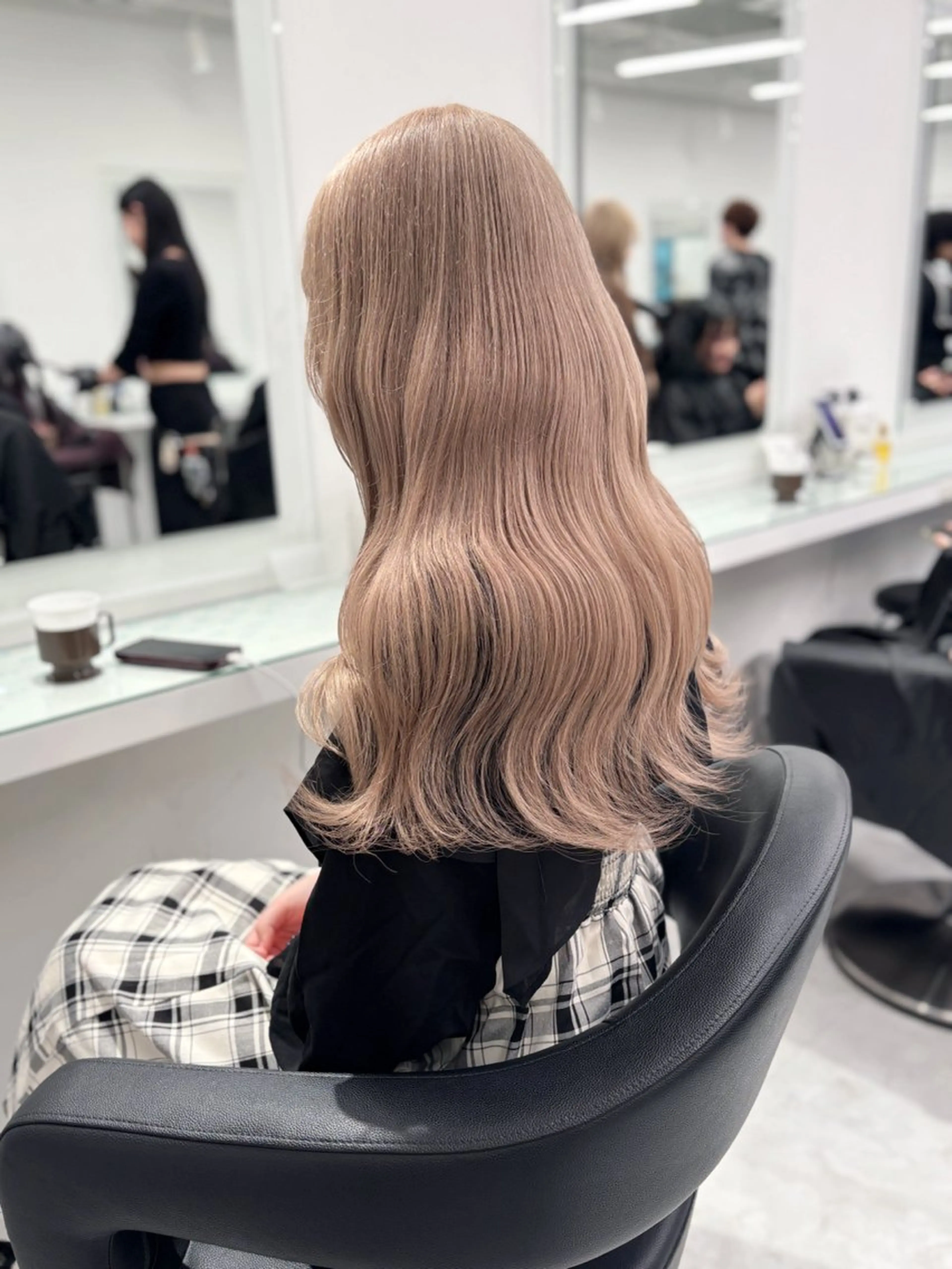 ロング カラー ヘアカラー トリートメント 💖ミルクティー💖 あかり💖のヘアスタイル