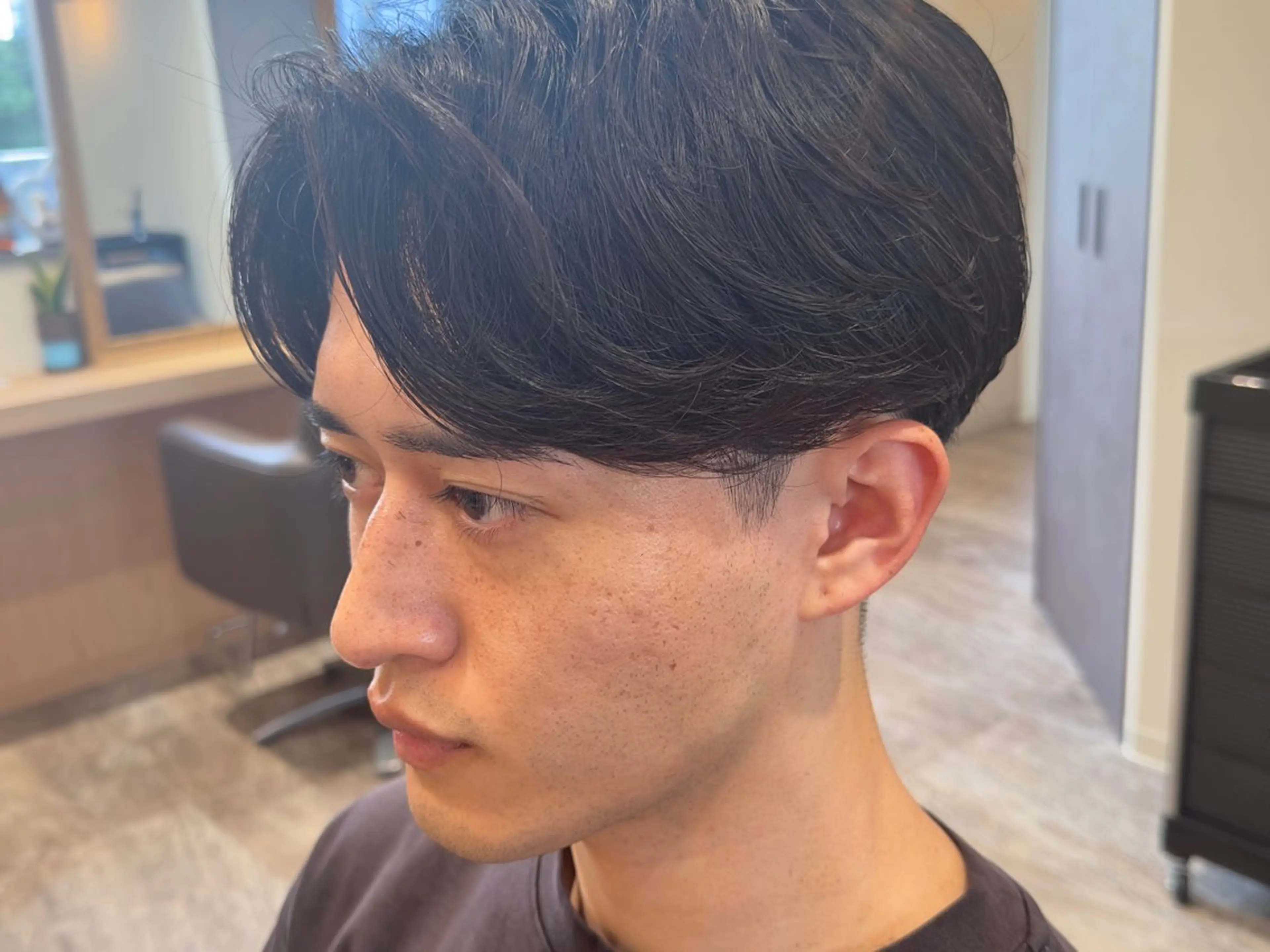 パーマ メンズ カット パーマ 【メンズパーマ】比嘉 啓人のヘアスタイル