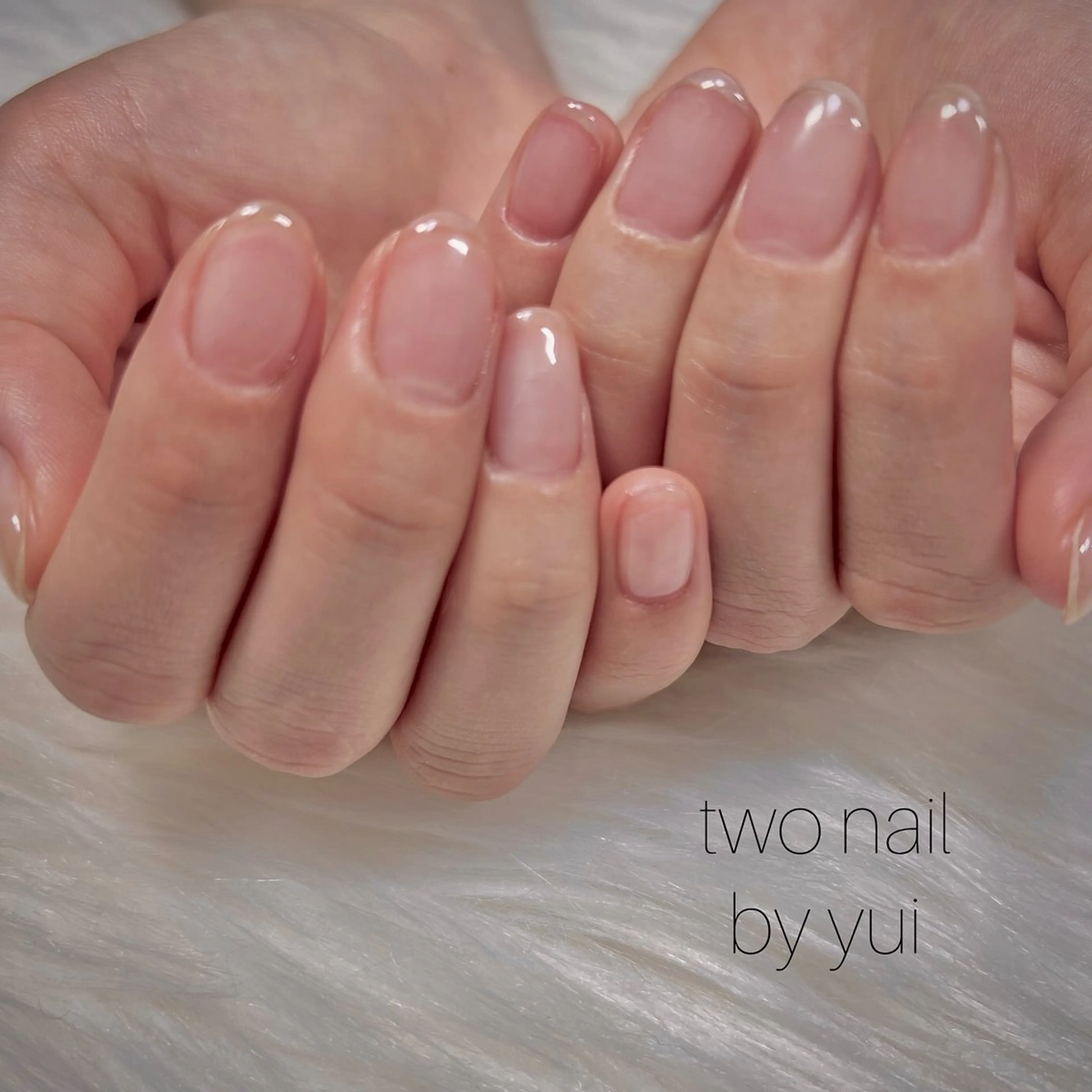 ネイル ネイルチップ ホワイト ハンドネイル two nailのネイルデザイン