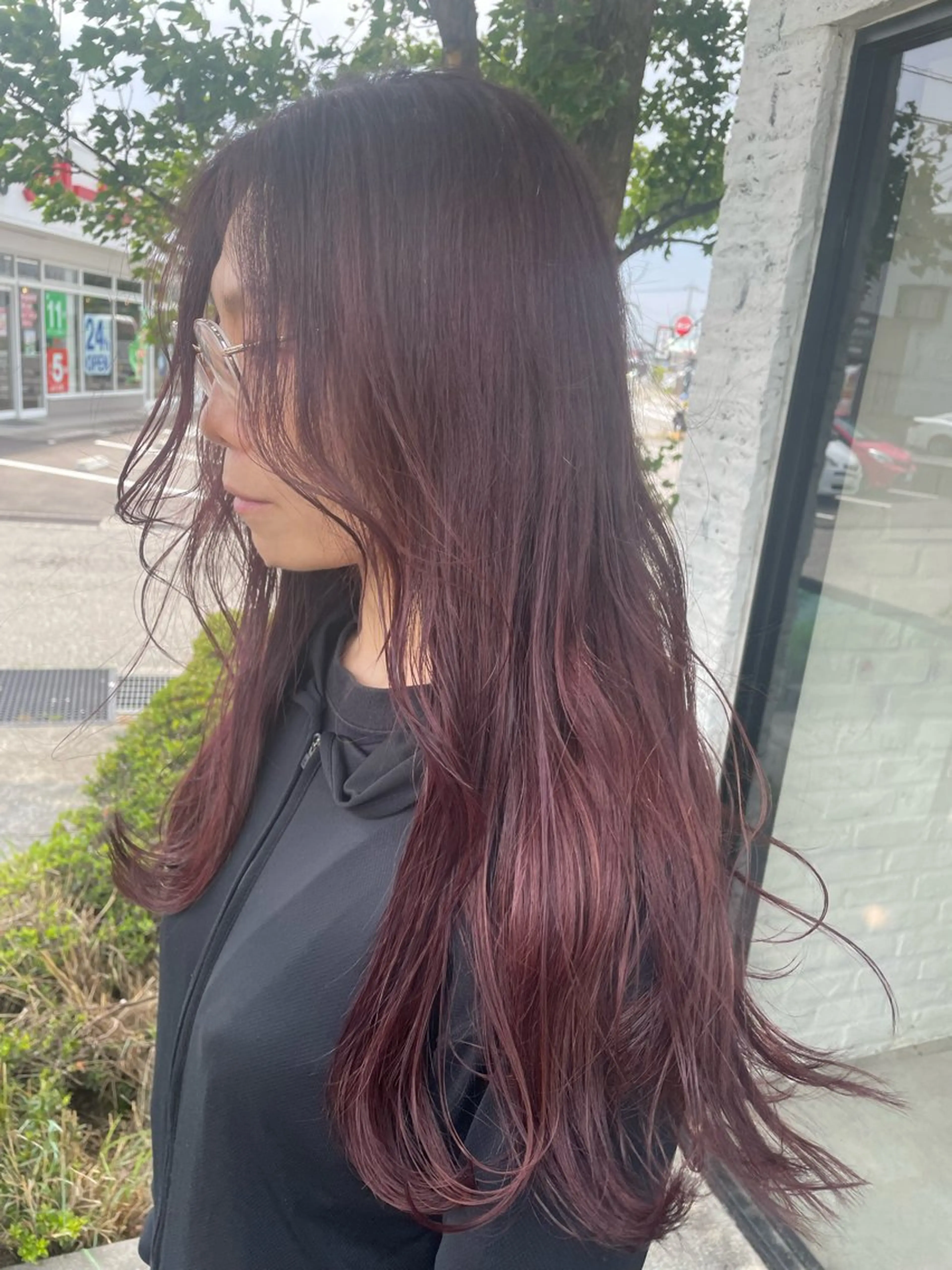 ロング テラダ ユウシンのヘアスタイル