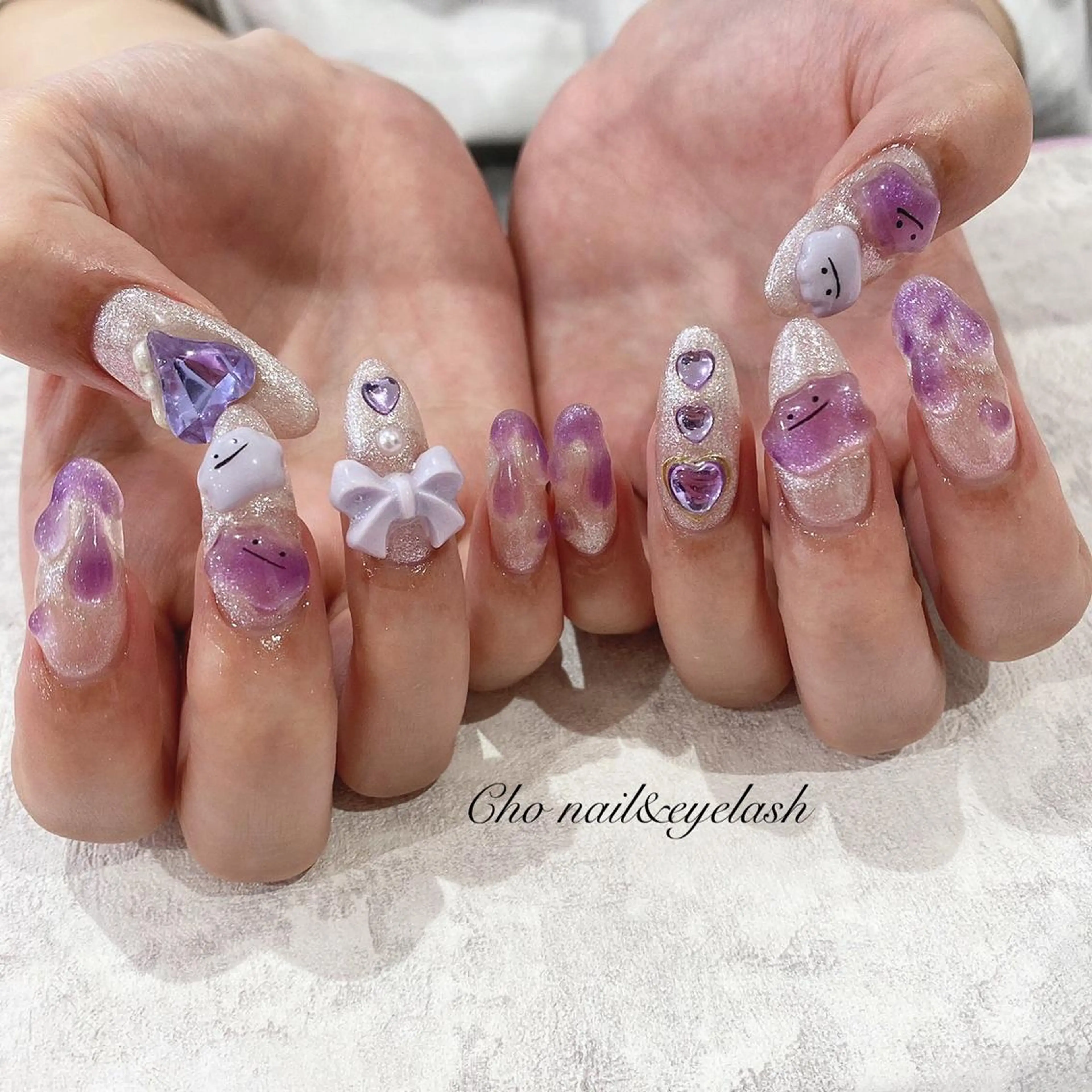 セミロング ネイル cho nailのネイルデザイン