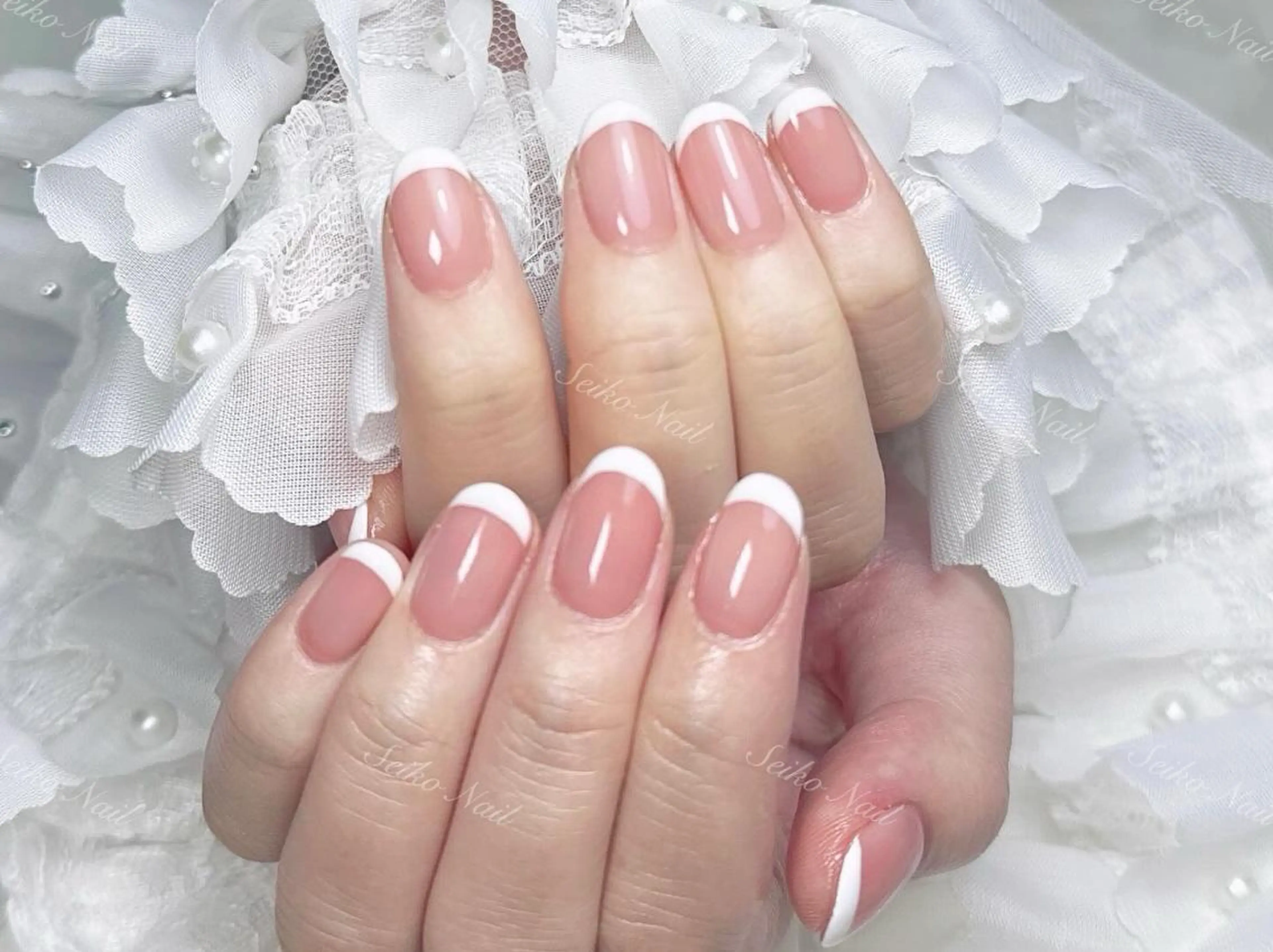 ネイル フレンチネイル ハンドネイル SK 奈々子のネイルデザイン