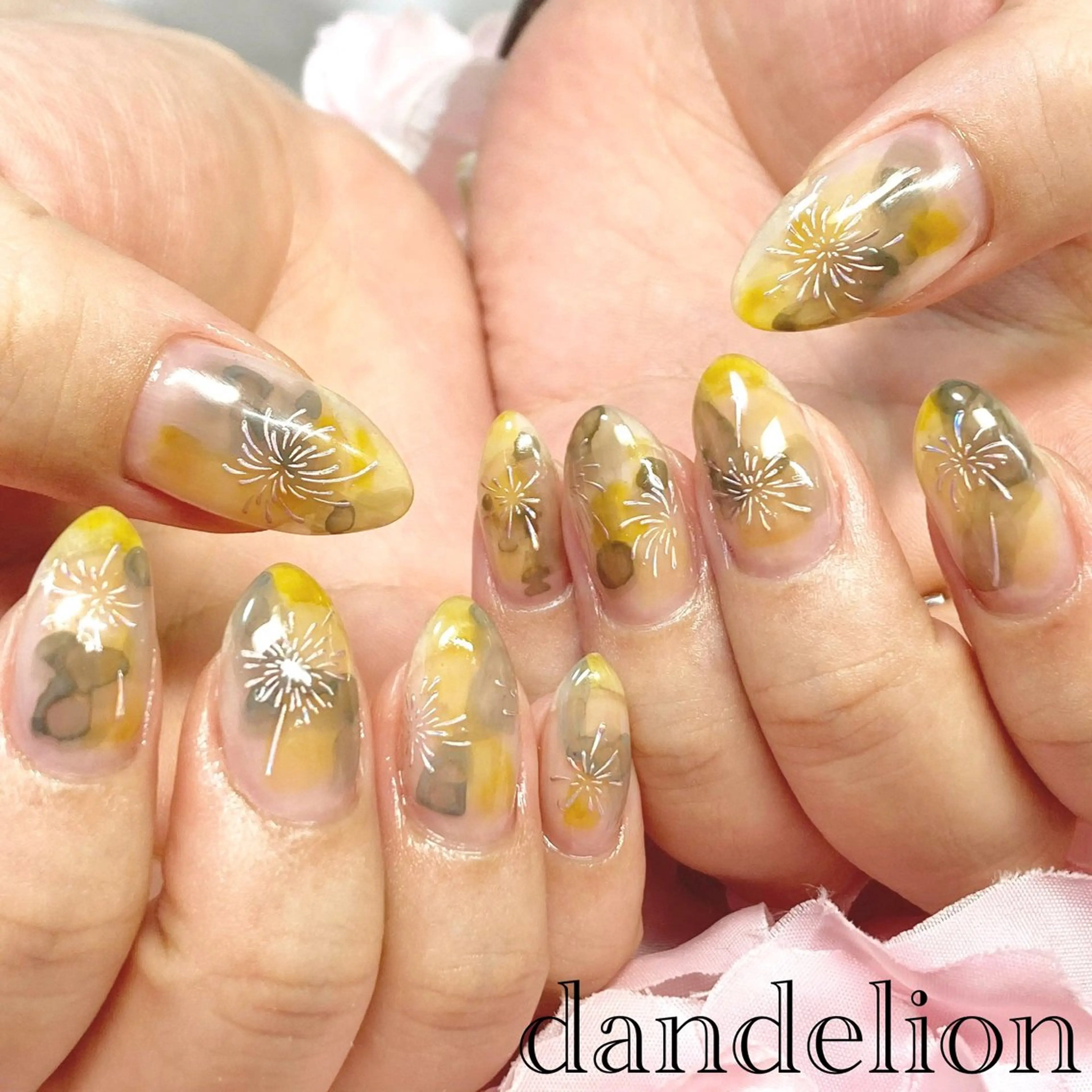 ネイル ハンドネイル ハンドケア dandelion ダンデライオンのネイルデザイン