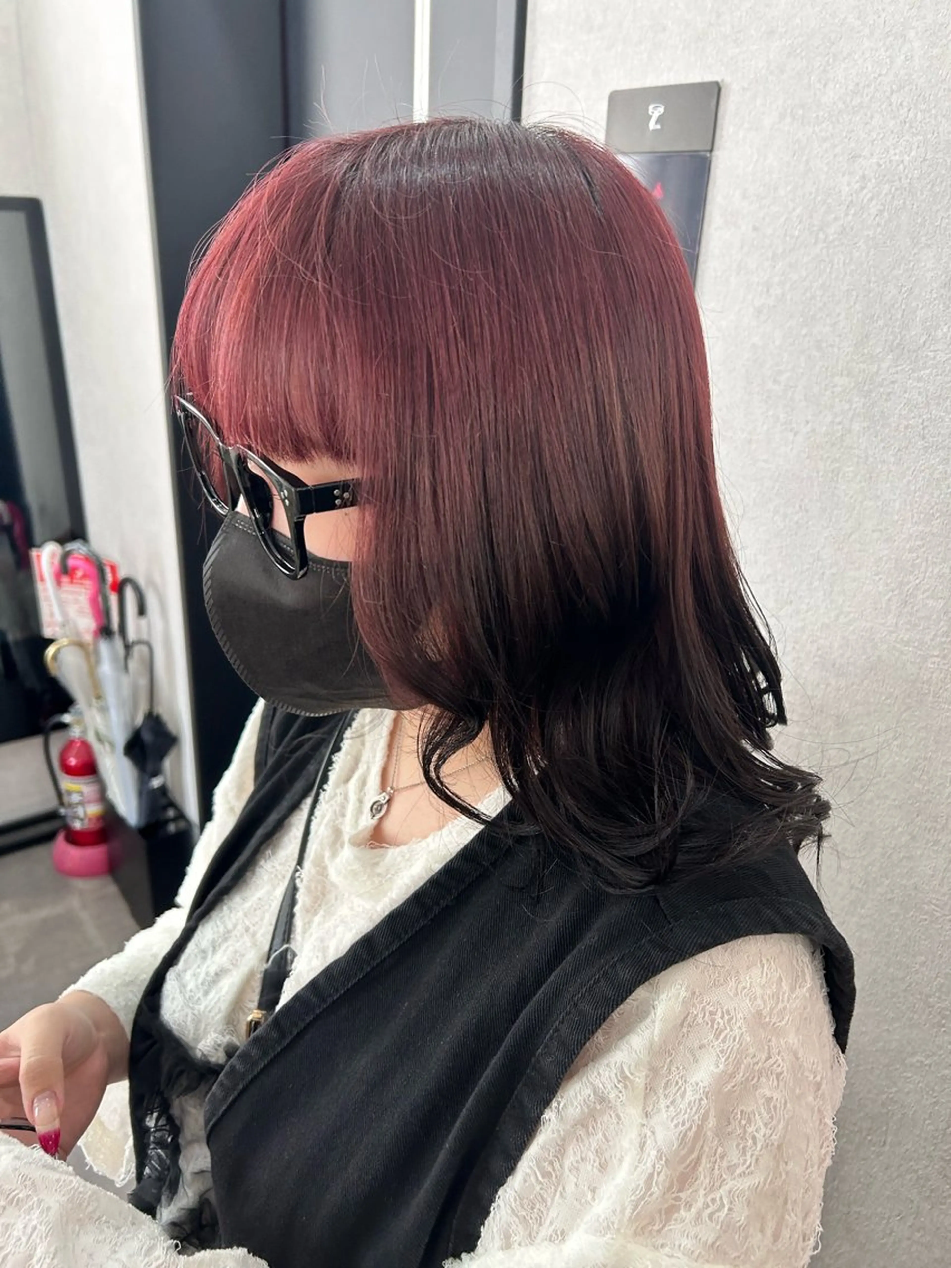 ロング ヘアカラー トリートメント エクステ/心斎橋/ ハイトーン/ミサキのヘアスタイル
