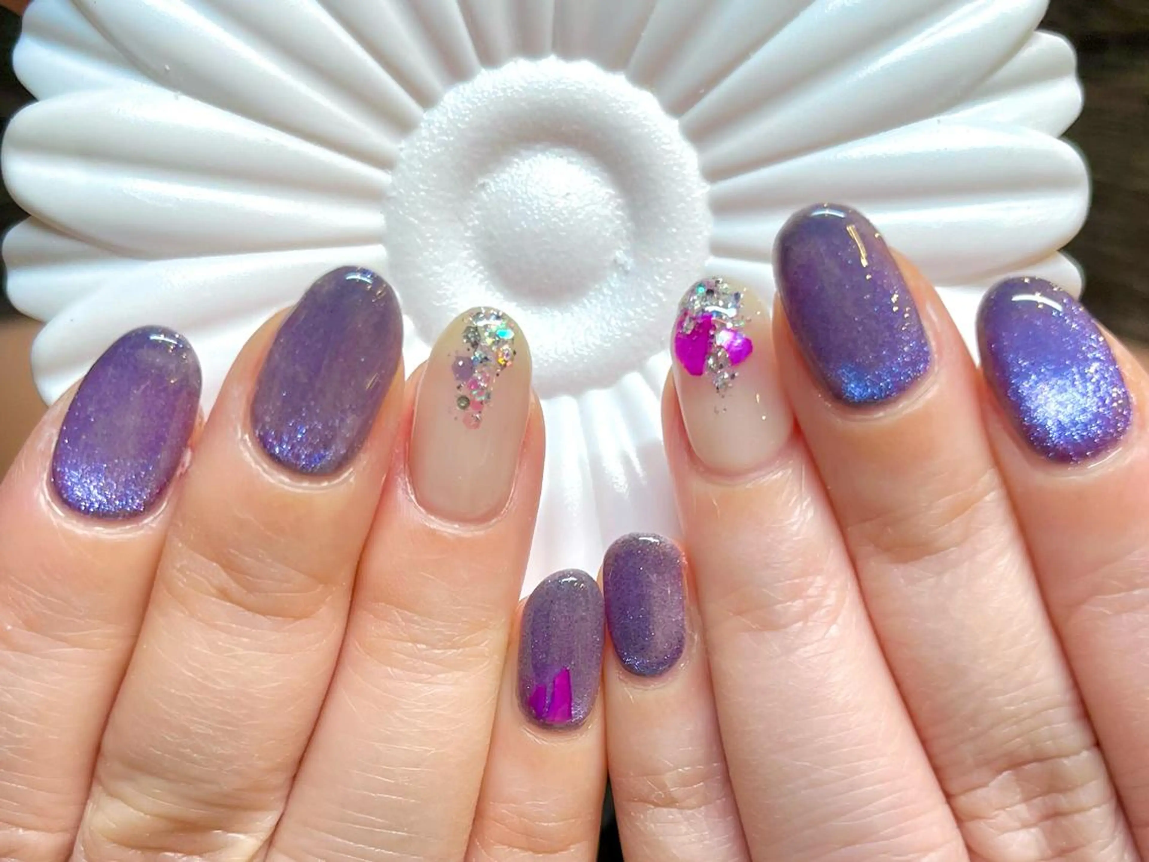 ショート カラー ネイル アートネイル オフィスネイル ワンカラーネイル ショートネイル ネイルサロン リリーブランシュ所属・森 瑞紀のネイルデザイン