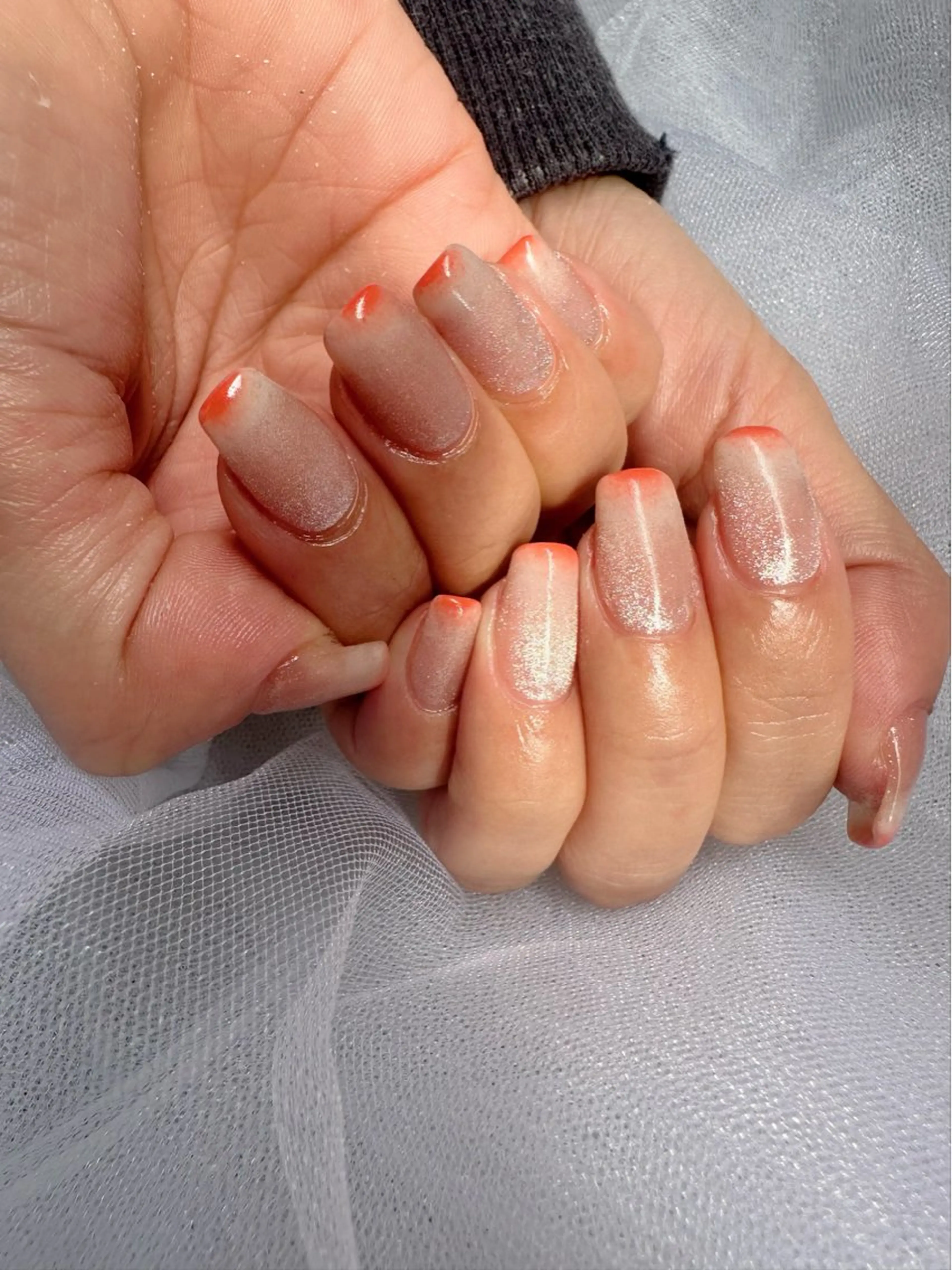 ネイル クリアネイル 氷ネイル・うるうるネイル 韓国ネイル マグネットネイル ニュアンスネイル 🪞KAPE NAIL 🪞のネイルデザイン