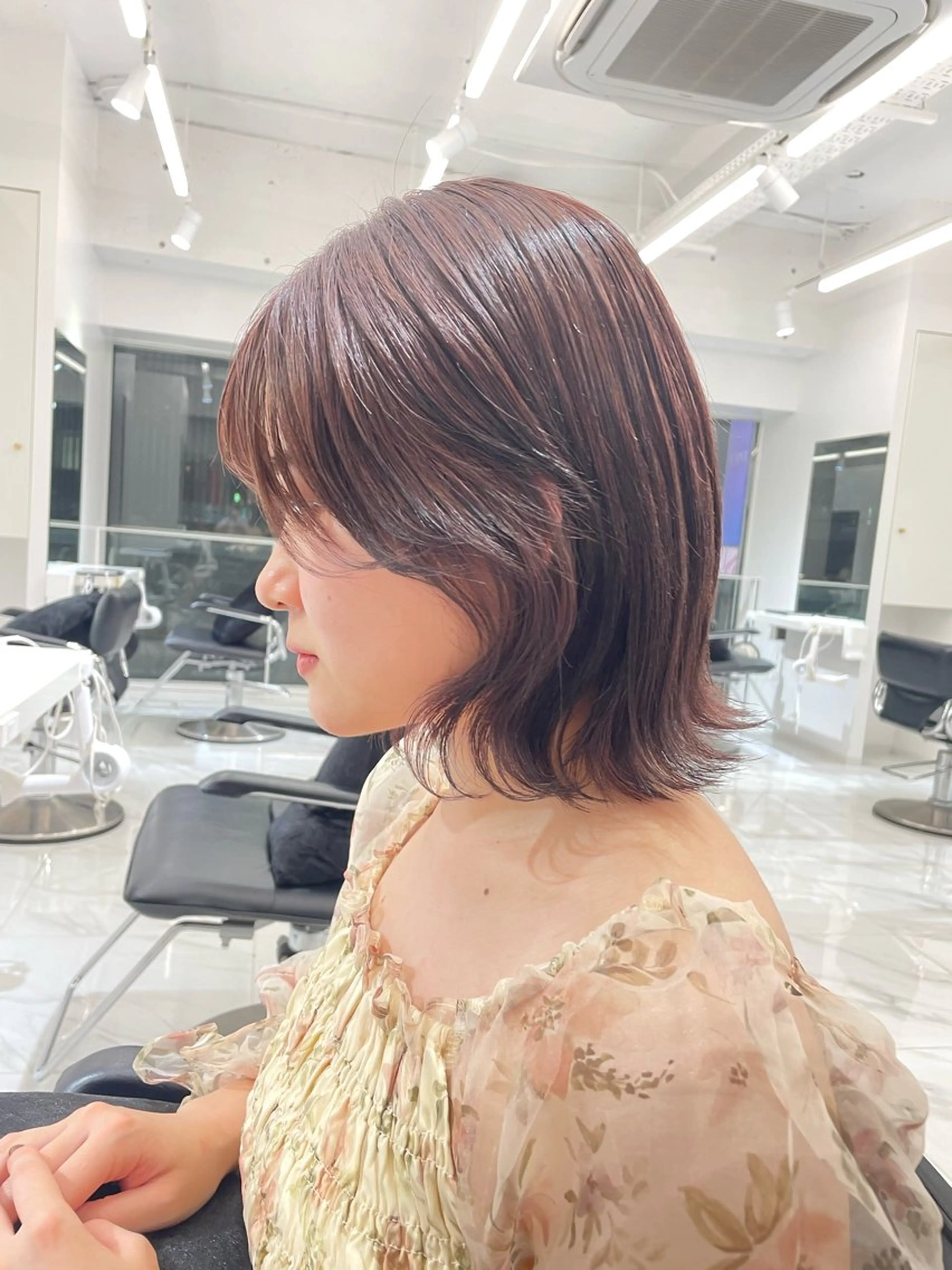 ショート カラー ヘアカラー レイヤー/ハイトーン 渋谷/Satsukiのヘアスタイル