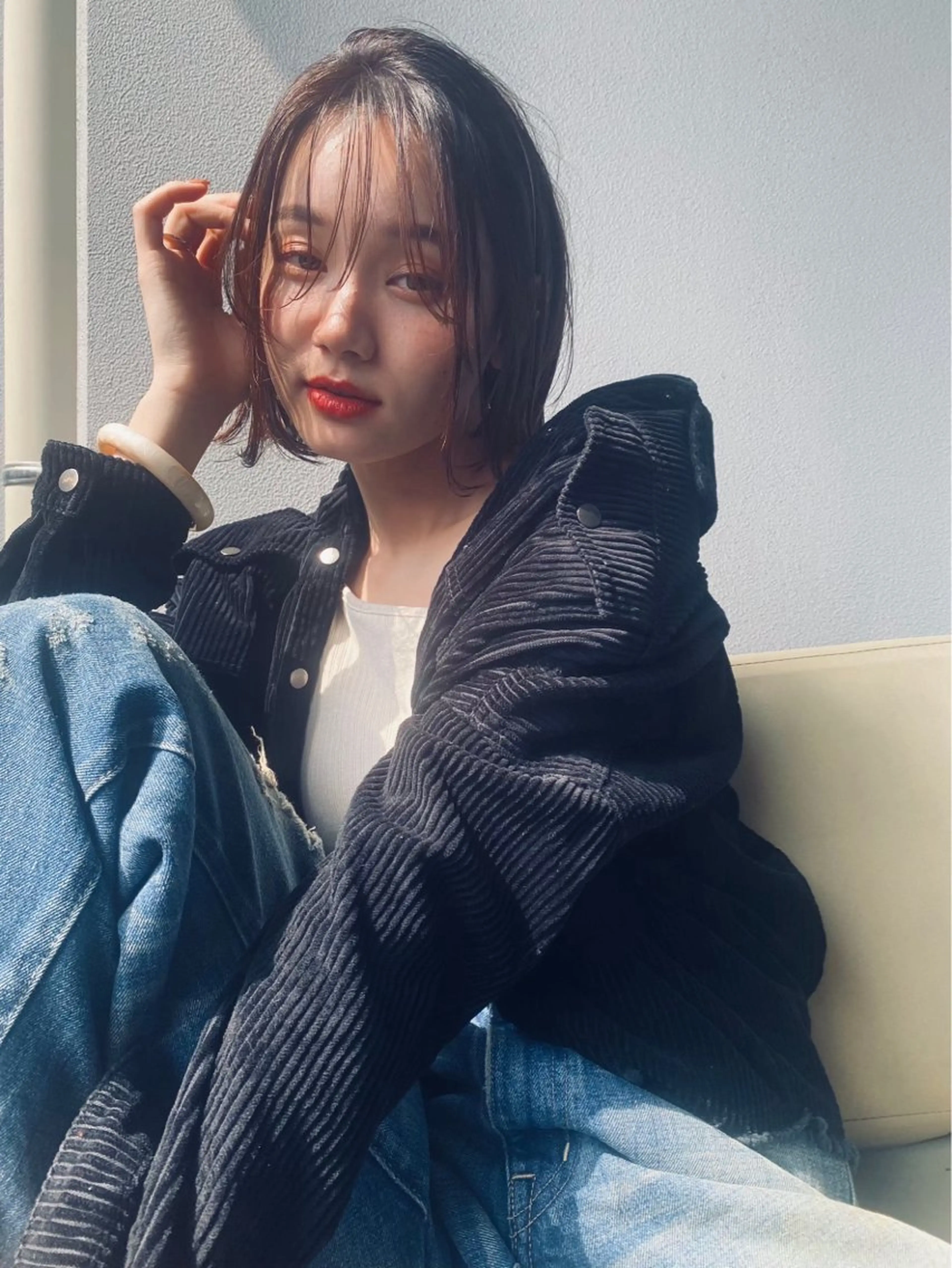 ショート カラー パーマ ヘアアレンジ カット ヘアカラー ✂️ボブ特化 🌷喜美花のヘアスタイル