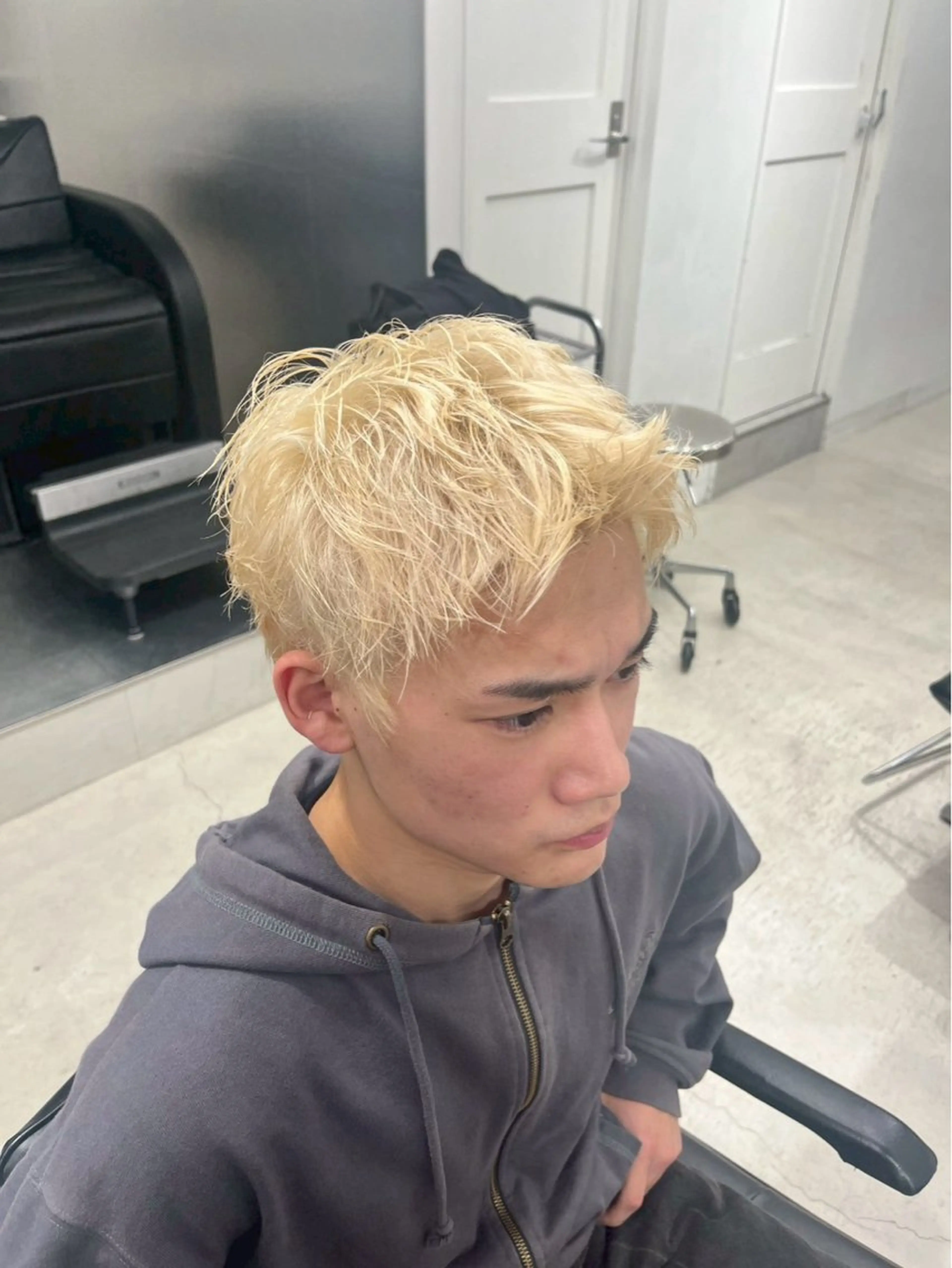 ショート カラー メンズ カット ヘアカラー 松井 生のヘアスタイル