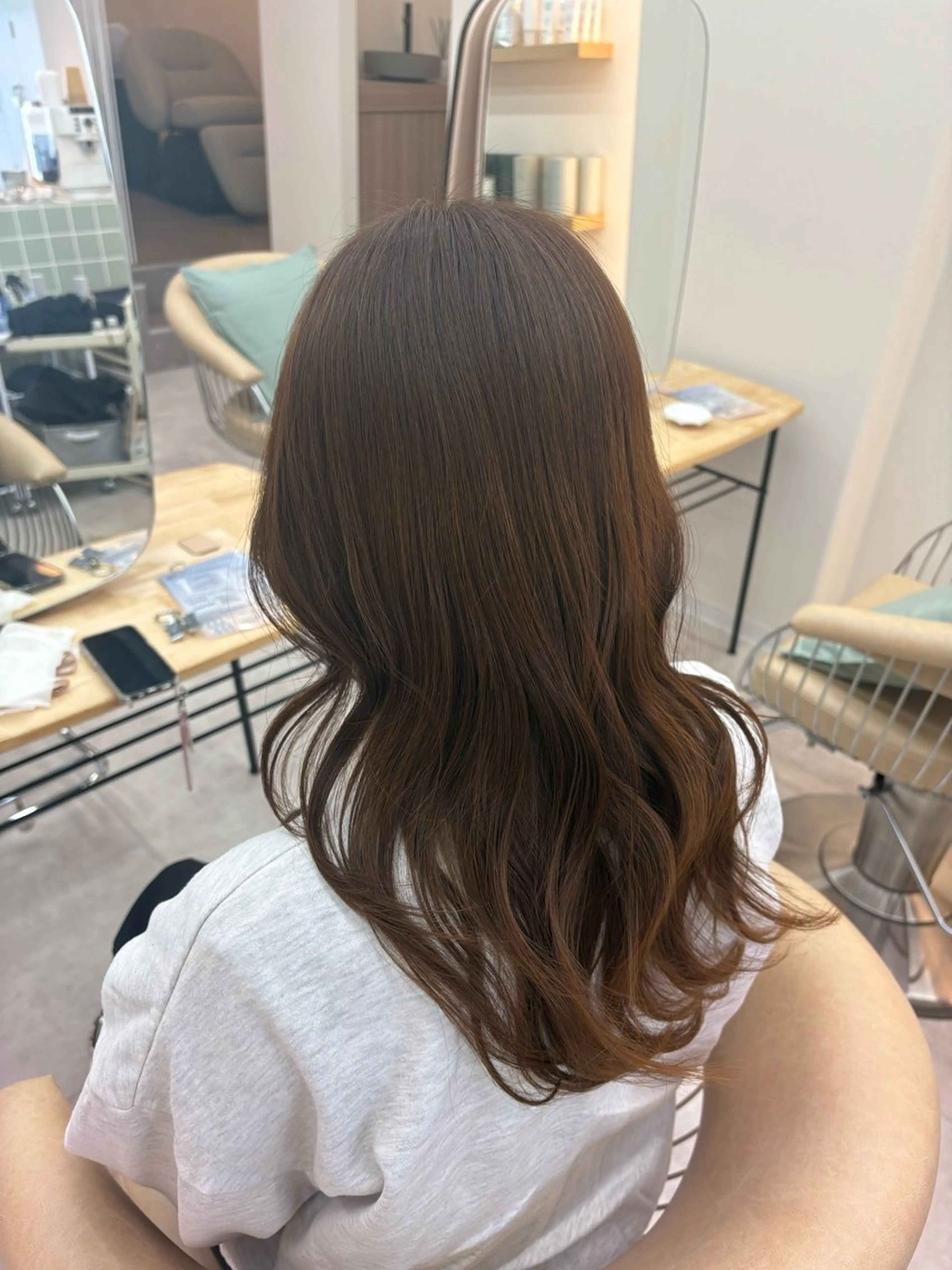 セミロング カット ヘアカラー newi広島/ Ririのヘアスタイル