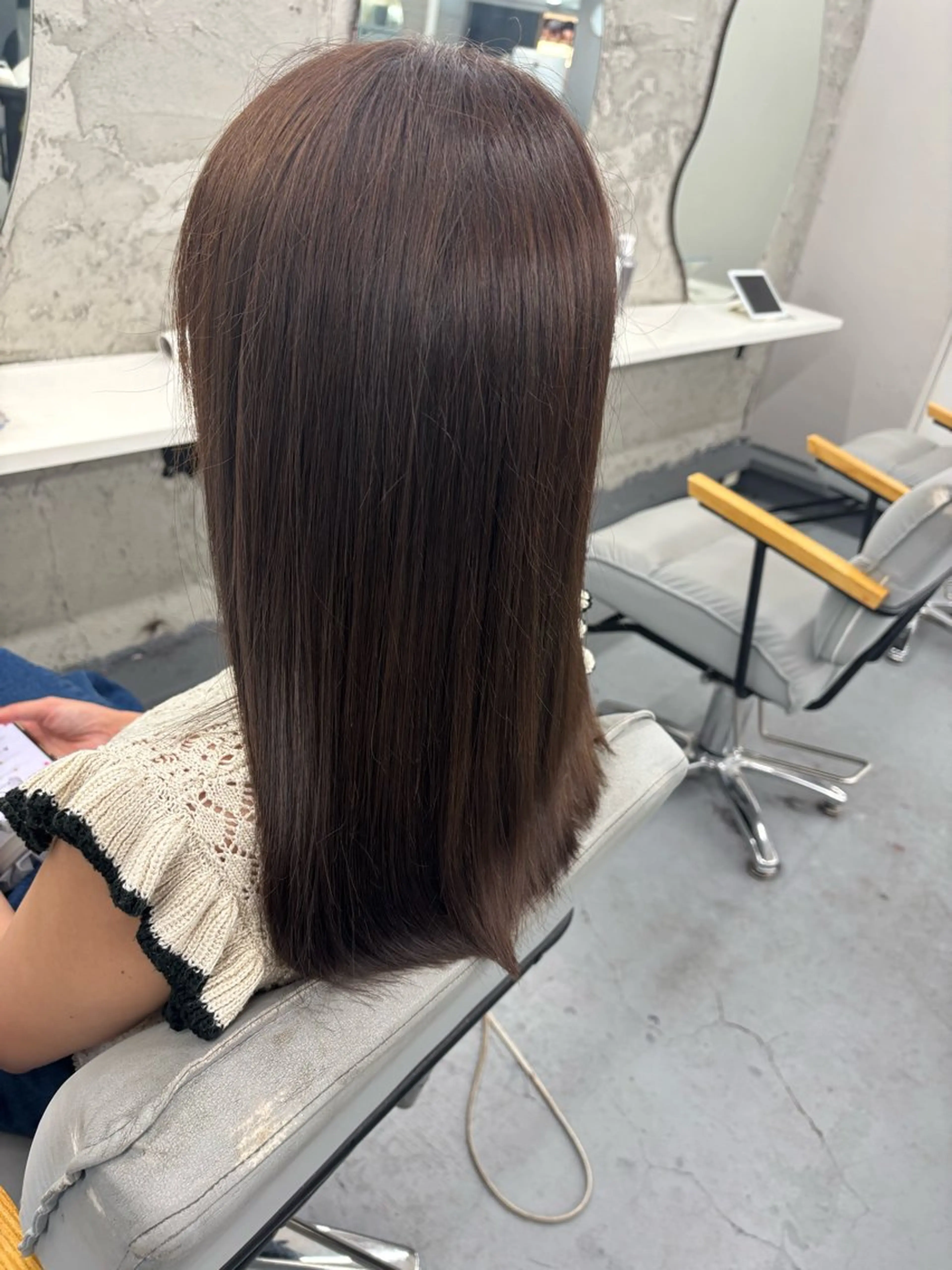 ロング カラー カット ヘアカラー トリートメント 腰越 麻奈のヘアスタイル