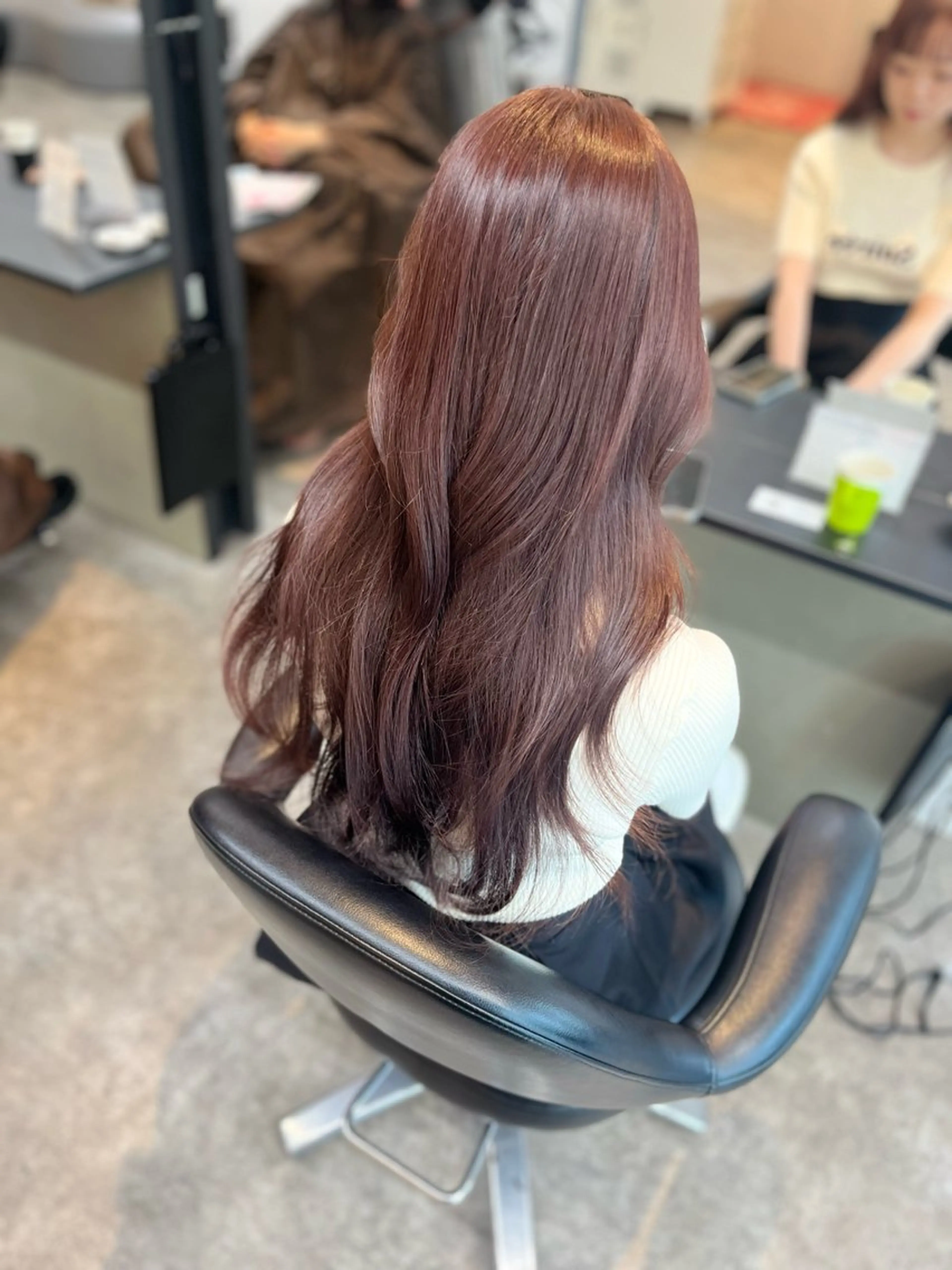 ロング カラー ブリーチ ブラウンカラー ダブルカラー ブリーチなしカラー ピンクカラー kanato🇰🇷 【札幌韓国ヘア】のヘアスタイル