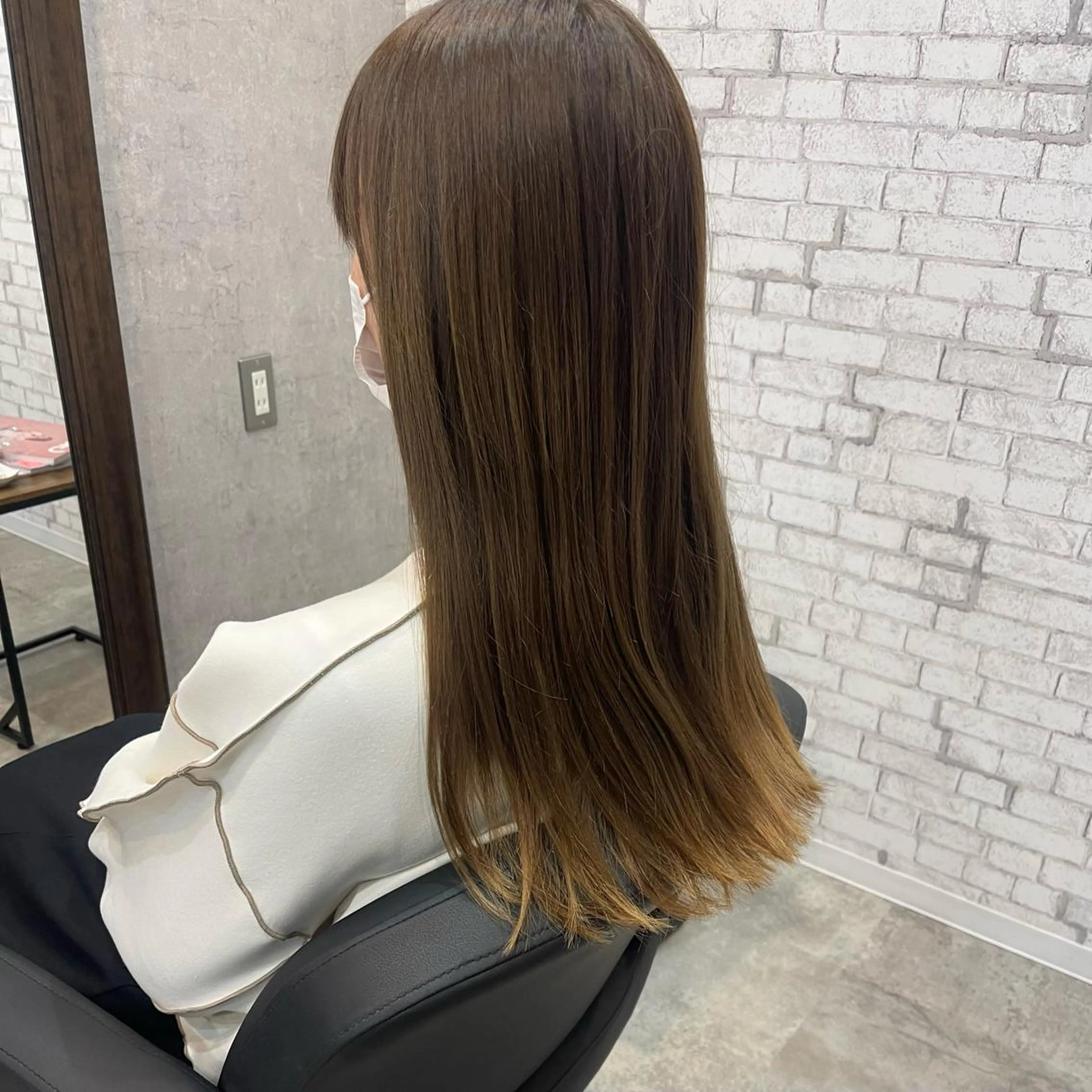 ロング カラー ヘアアレンジ くびれヘア ロング カット ヘアカラー トリートメント merci.所属・🌻まさの あいり🌻のヘアスタイル
