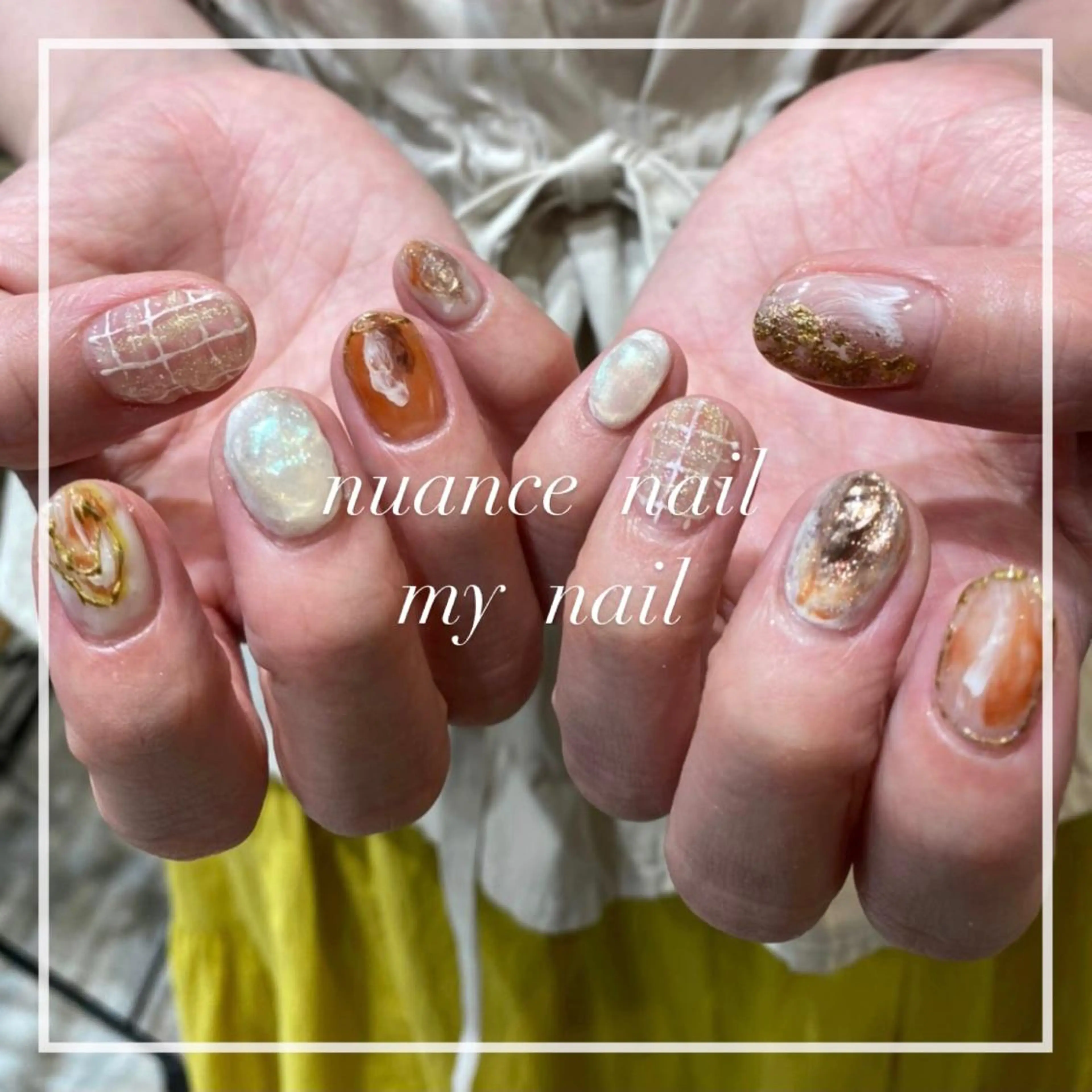 ネイル ニュアンスネイル ハンドネイル 淡色ネイル 🎀moeのネイルデザイン