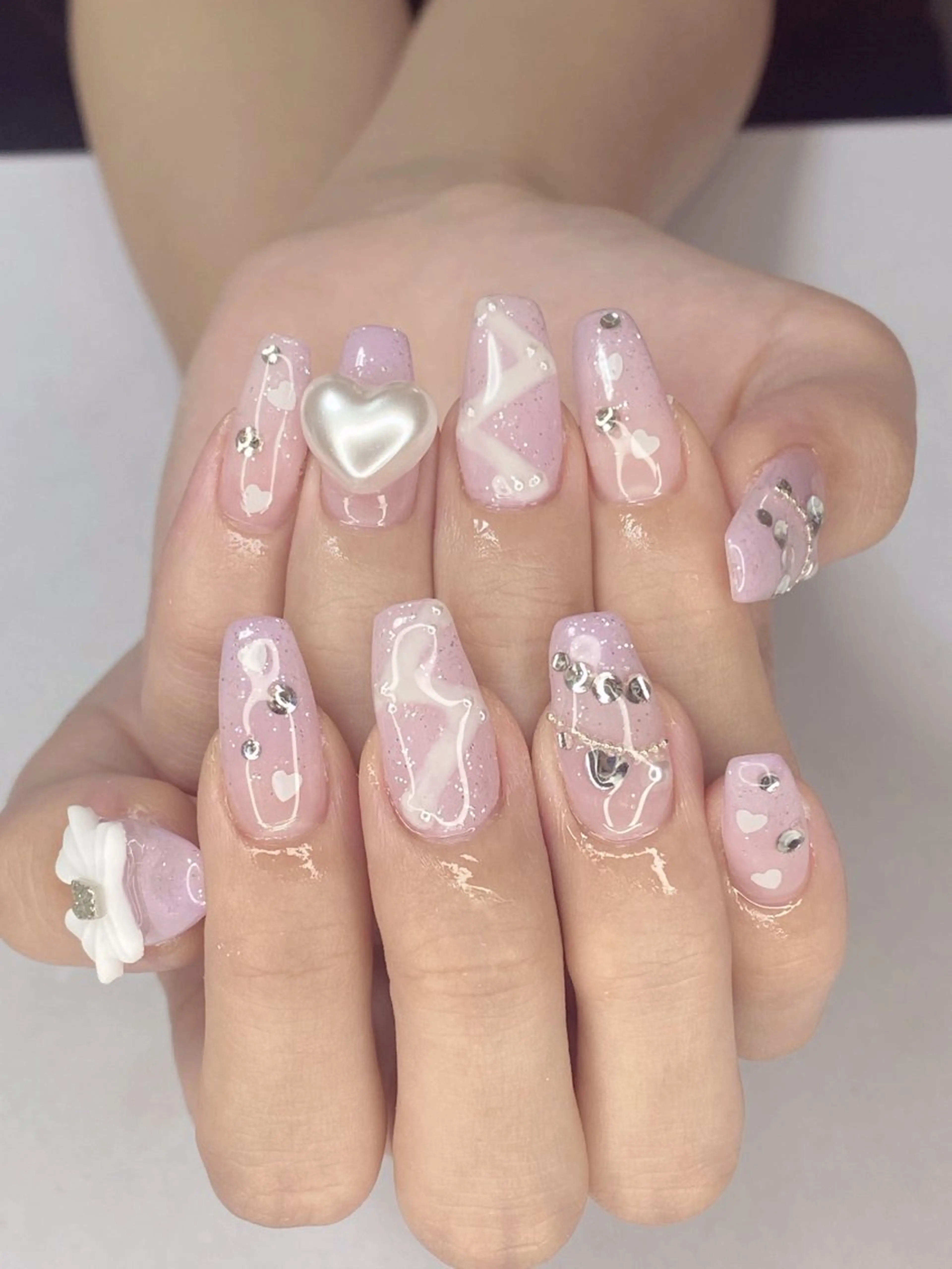 ネイル アートネイル オーロラネイル 桜ネイル クリアネイル フットネイル Nail Salon ertiのネイルデザイン