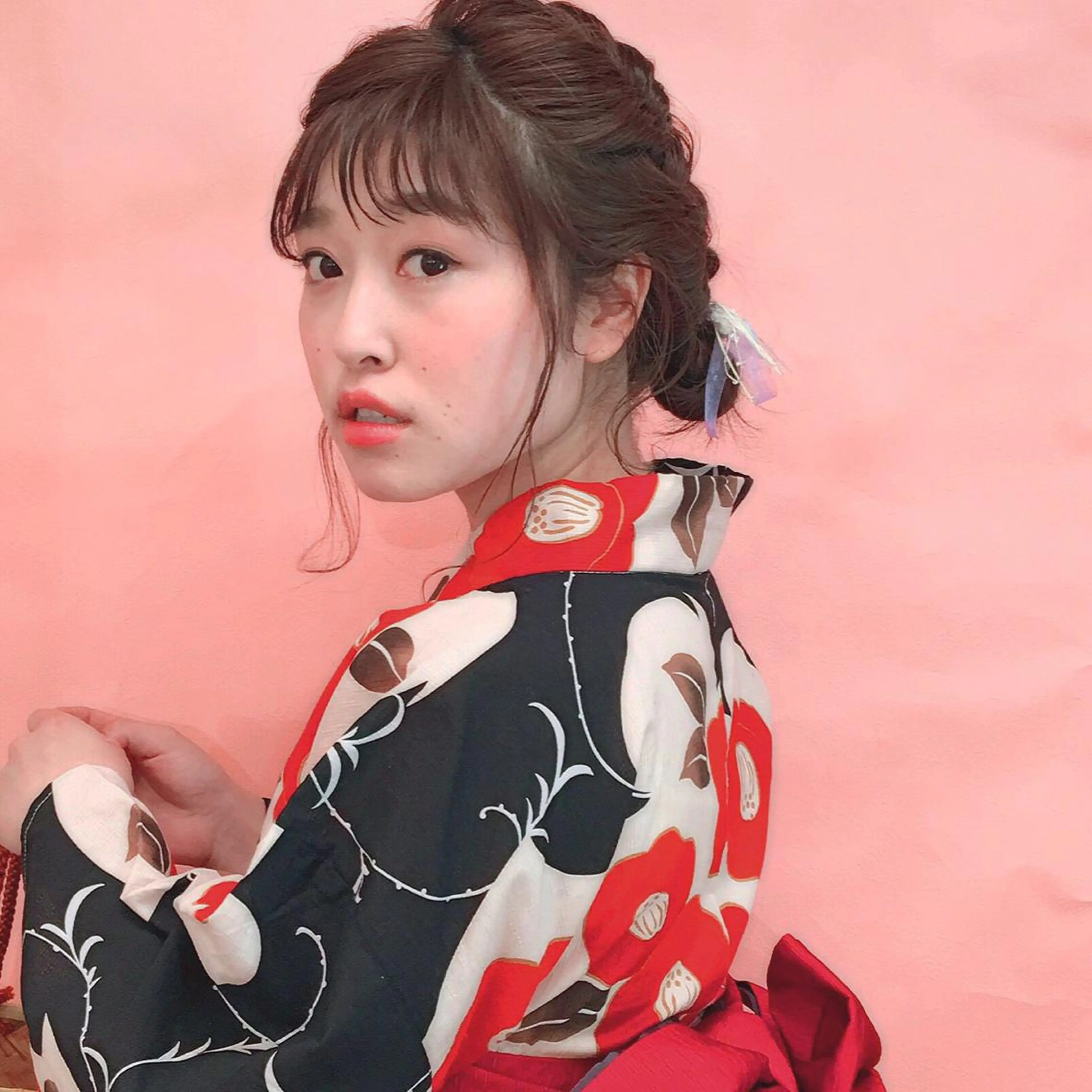 ヘアアレンジ 浴衣 齋藤 咲のヘアスタイル