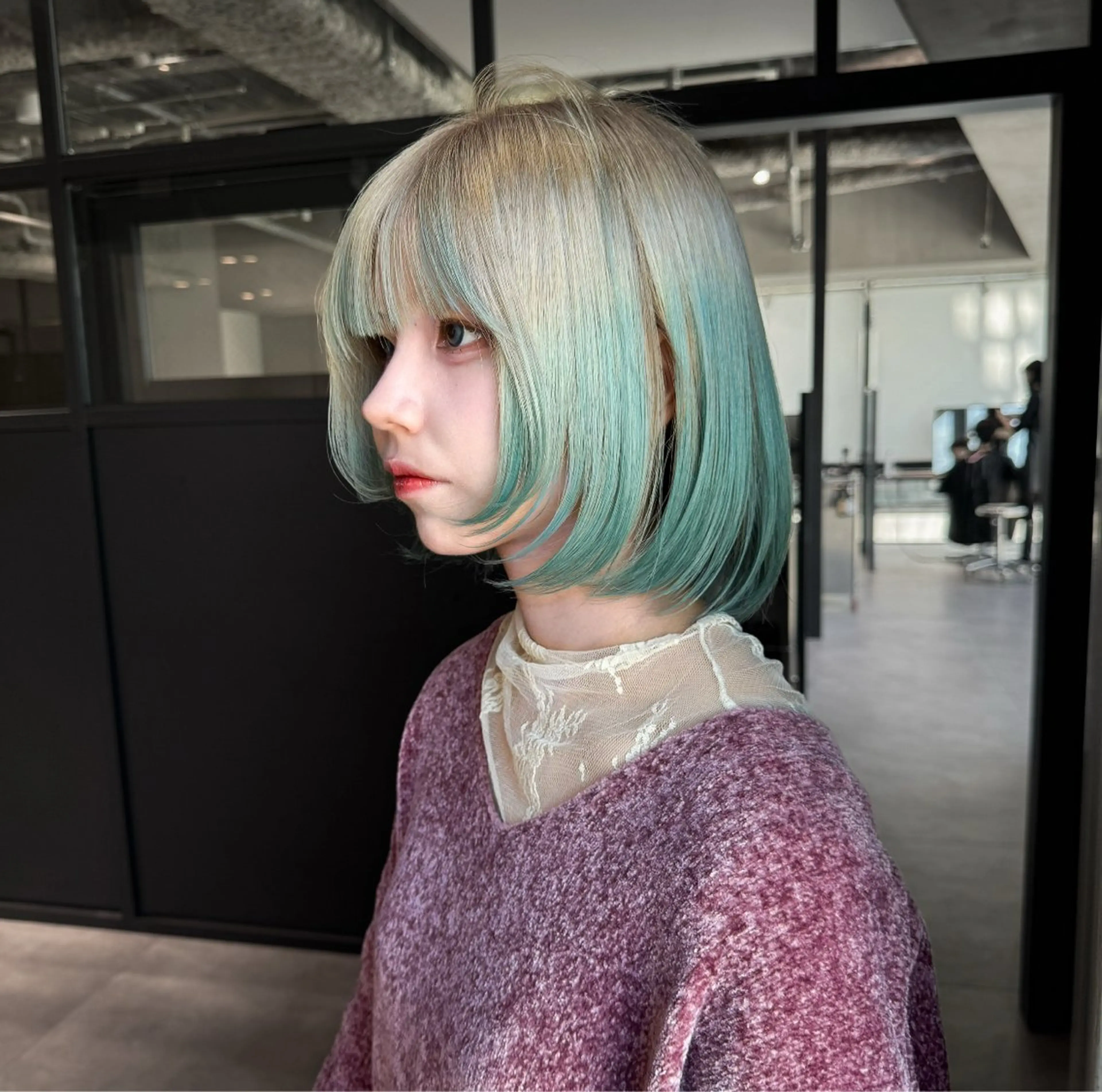 ショート 切りっぱなしボブ ボブ ALBUMHAIR所属・奥山 みのりのヘアスタイル