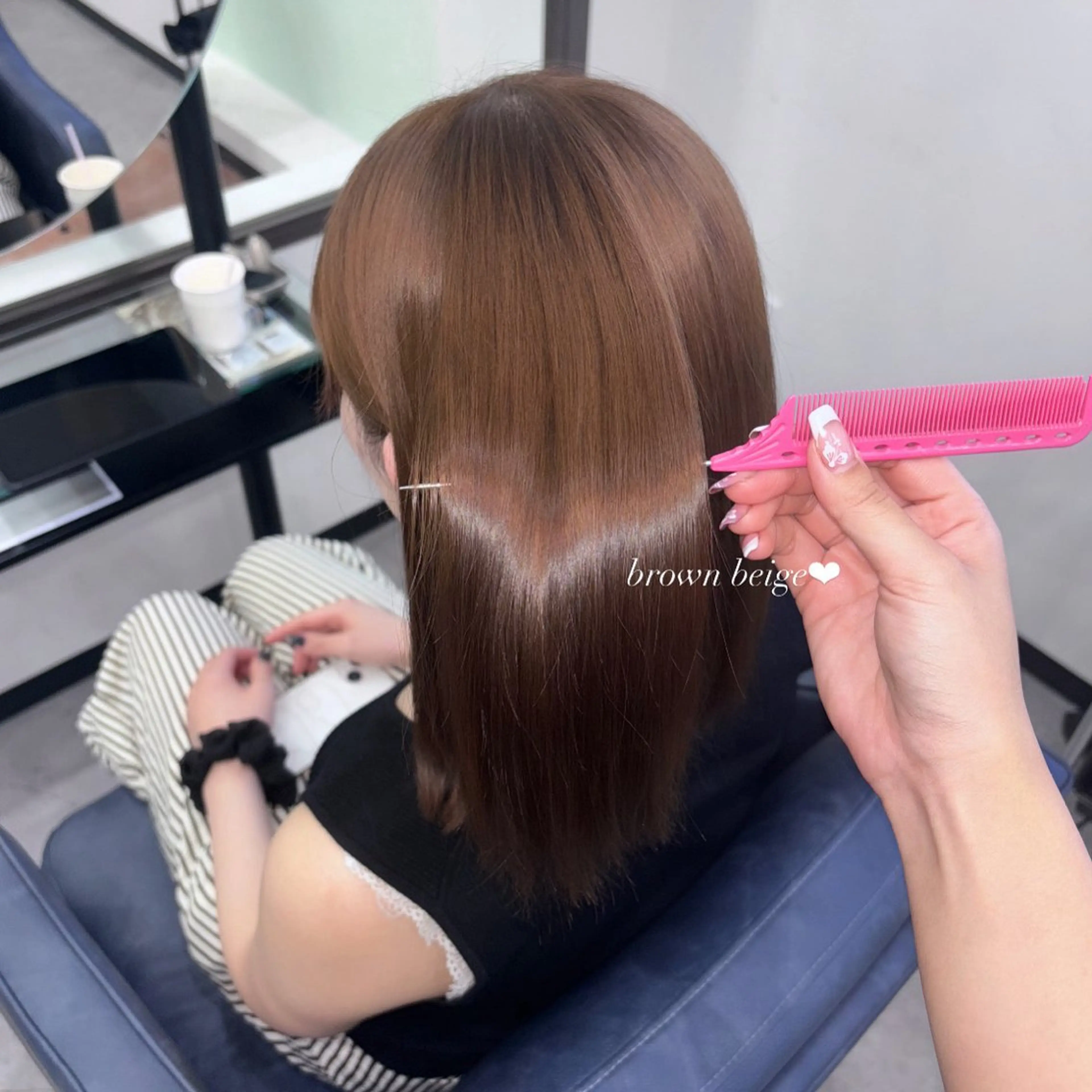 ミディアム ヘアカラー トリートメント 木村 紅愛のヘアスタイル