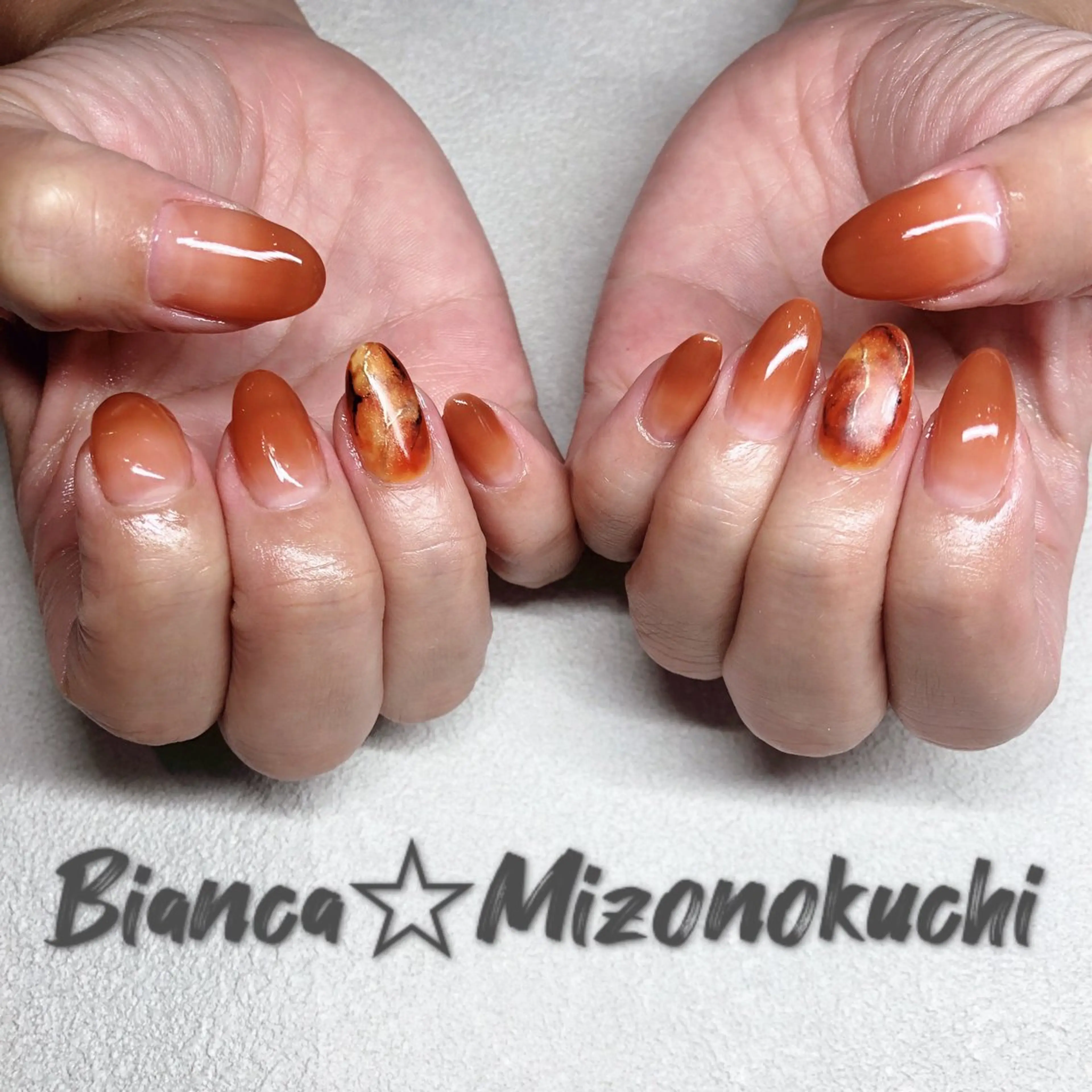 ミディアム ハンドネイル Bianca 溝の口 ASANOのネイルデザイン