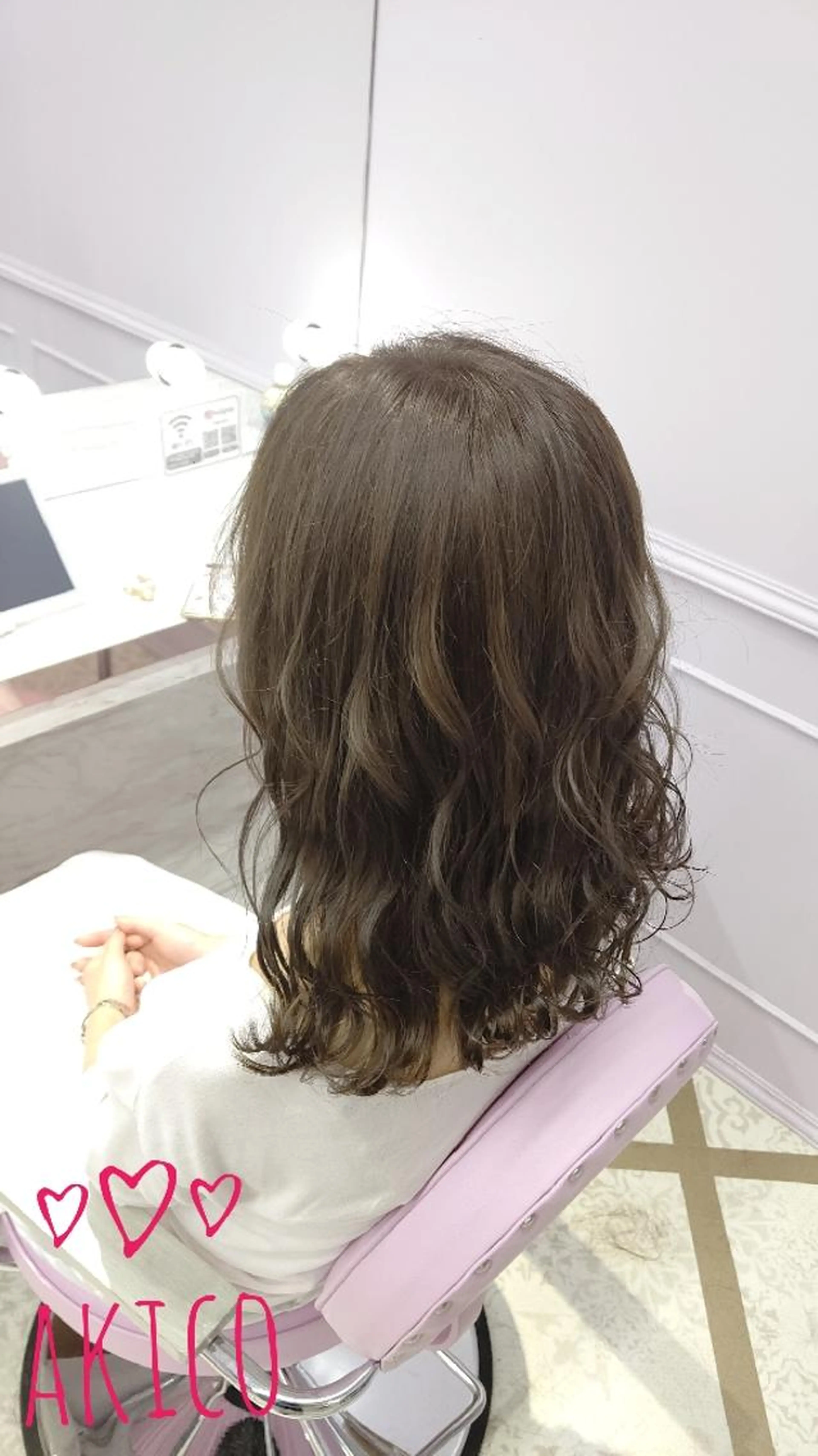 🌸レディースカット+ふわ髪パーマ🌸8000円💕の写真