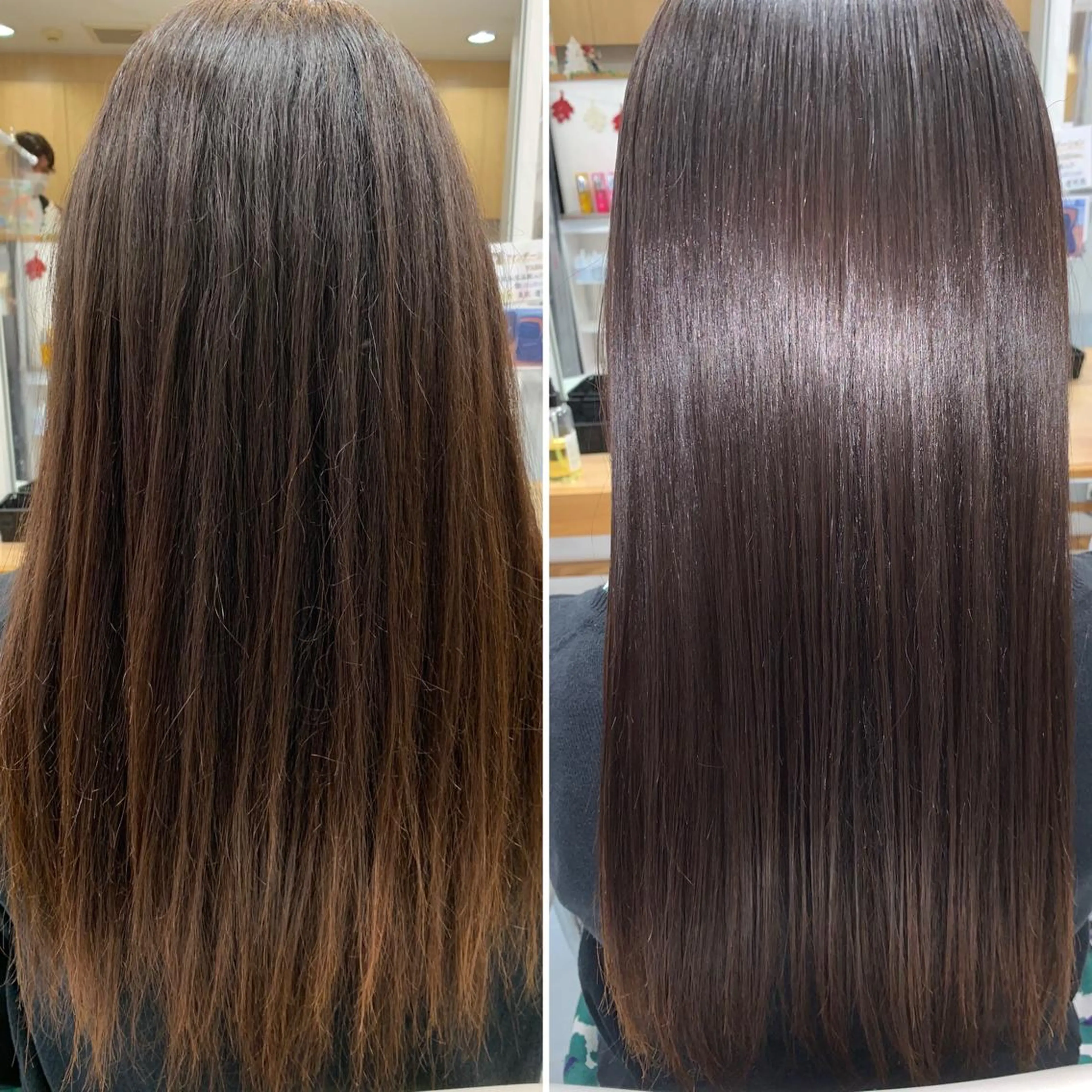 ロング パーマ 髪質改善 縮毛矯正 縮毛矯正 髪質改善/縮毛矯正 /ブリーチ矯正/岡部のヘアスタイル