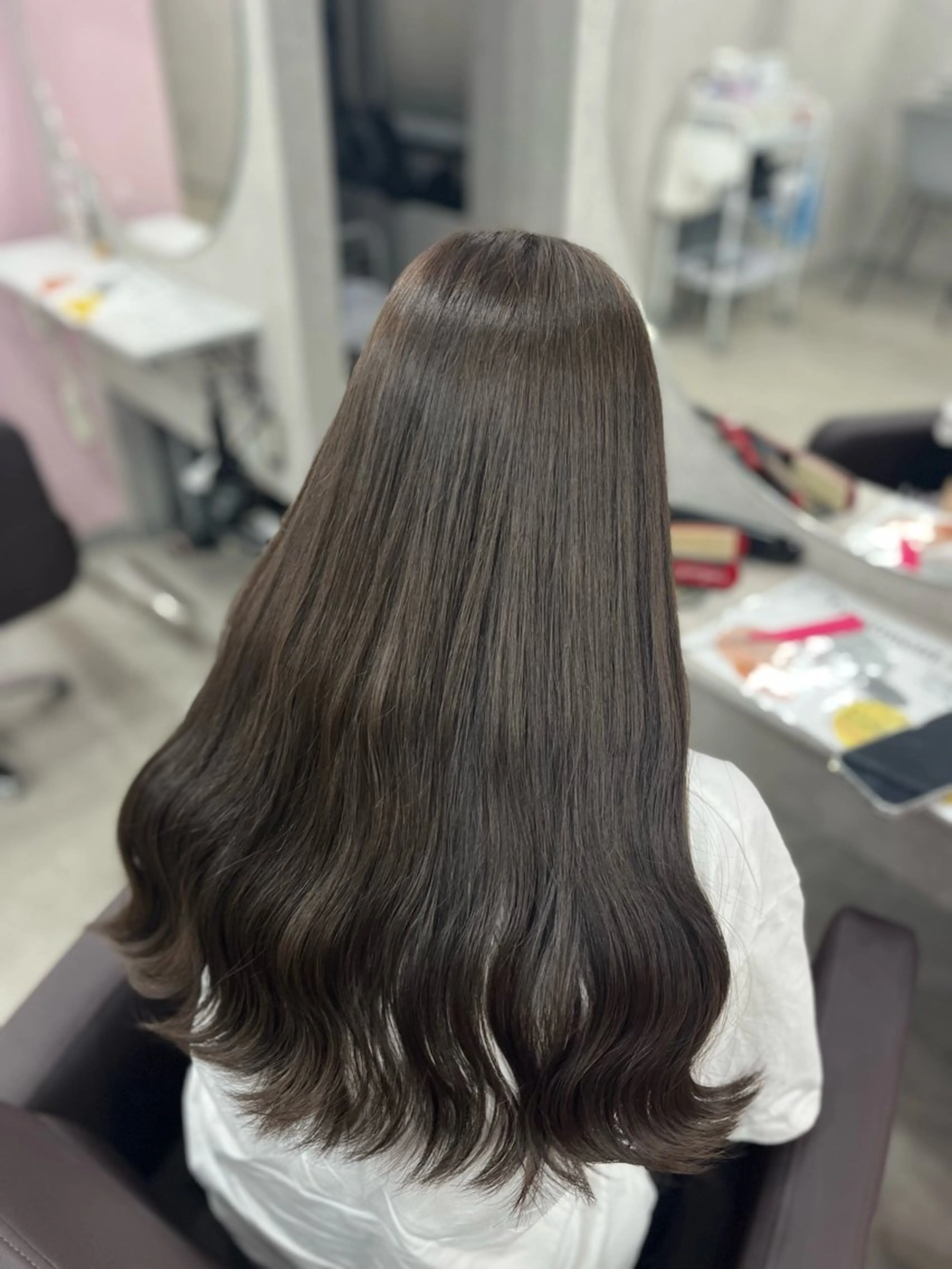 ロング ヘアカラー トリートメント ヘッドスパ 💖 ぴんくぼぶの人 💖西田ゆうなのヘアスタイル