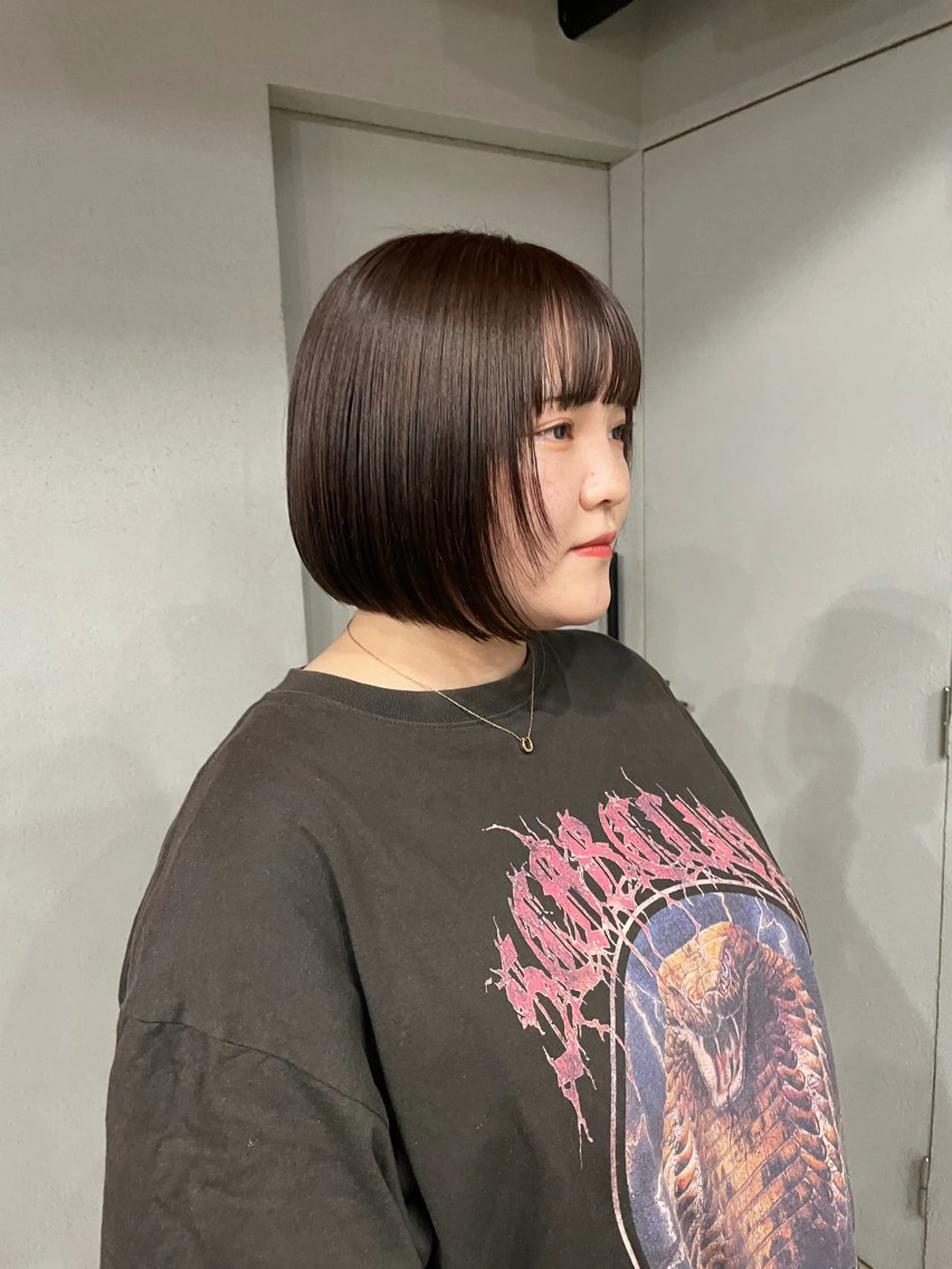 ミディアム カラー カット ヘアカラー トリートメント 表参道/髪質改善・ 透明感 colorのヘアスタイル