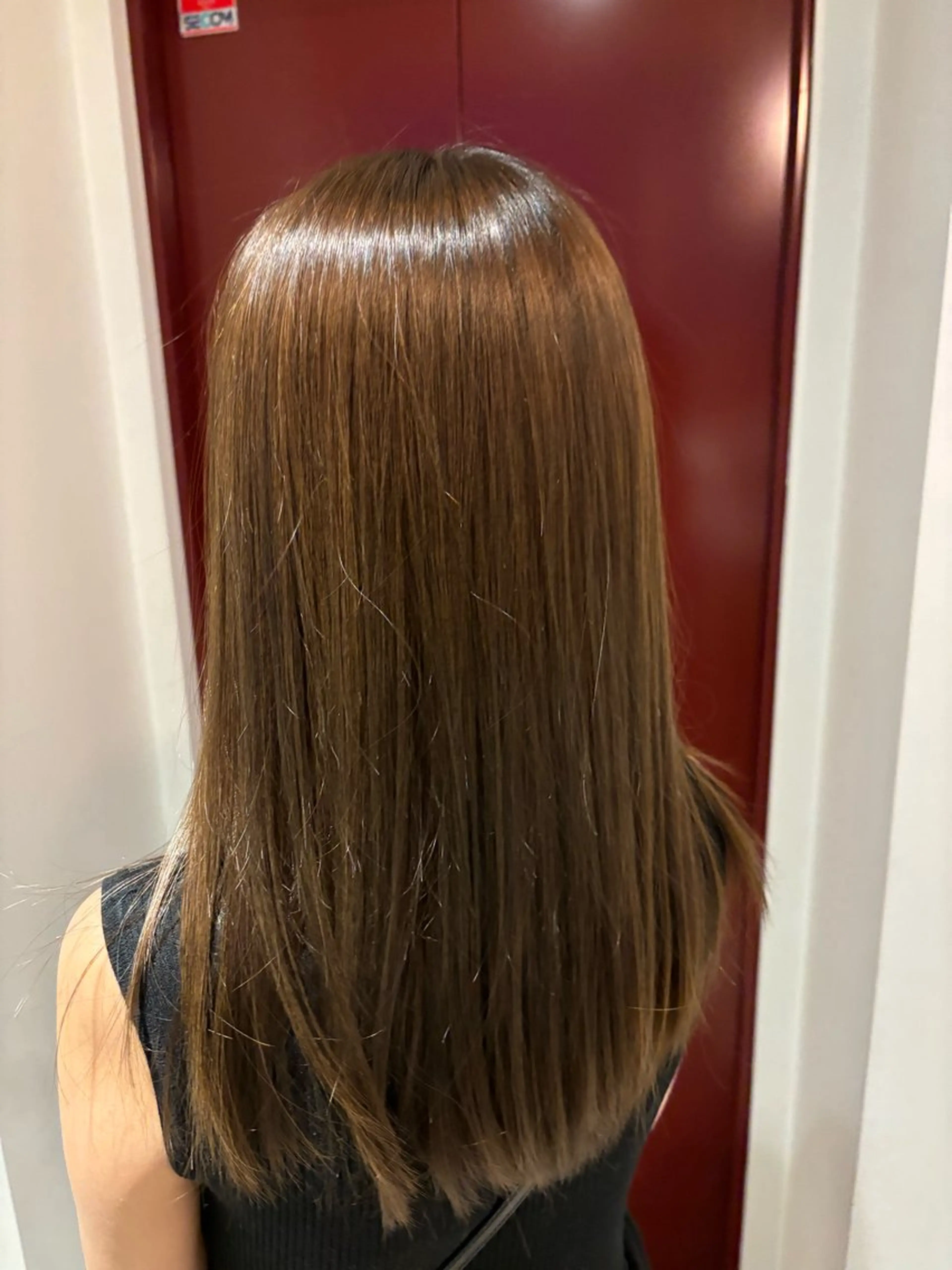 セミロング カラー カット トリートメント miyuu🔆 ナチュラルハイライトのヘアスタイル