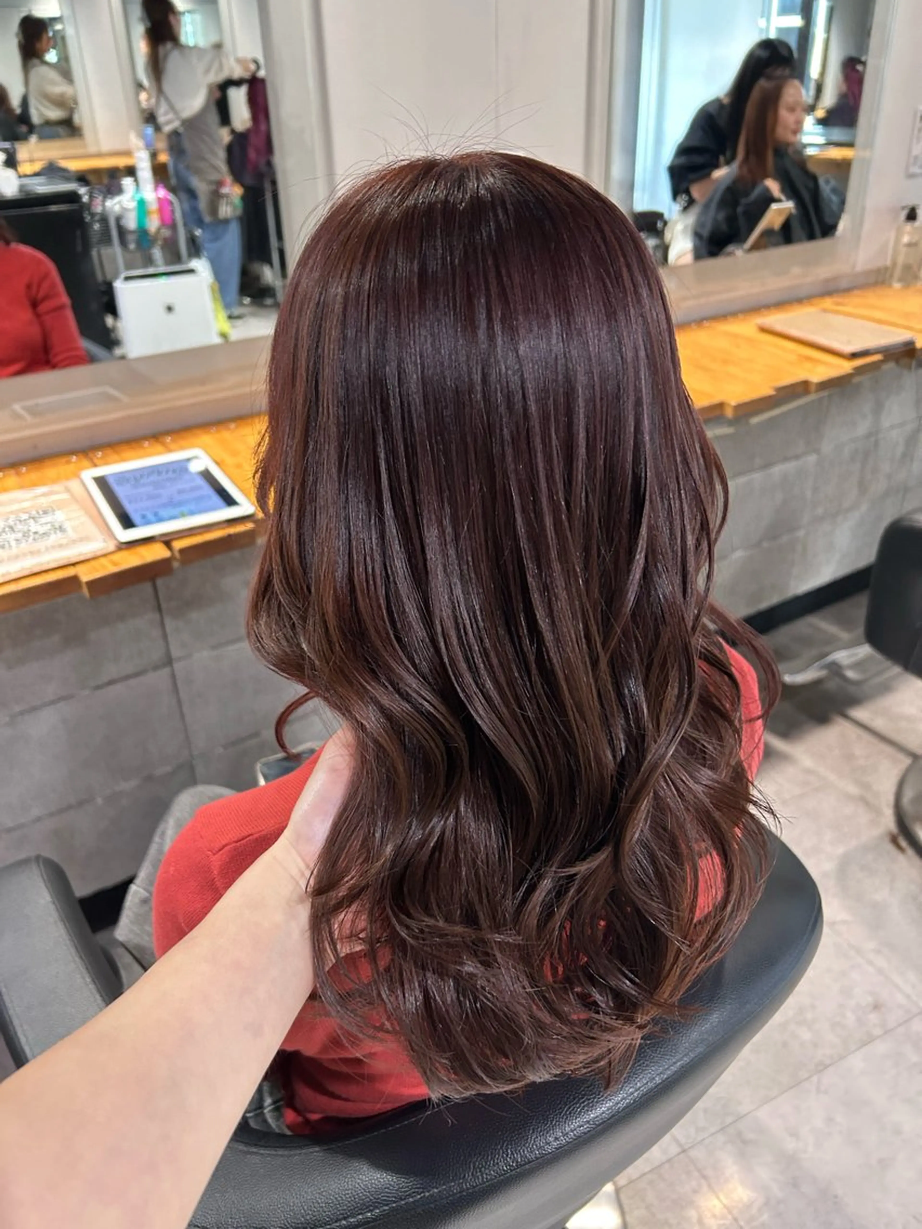 セミロング カット ヘアカラー ヘッドスパ 韓国Style♡ Nanami🇰🇷のヘアスタイル