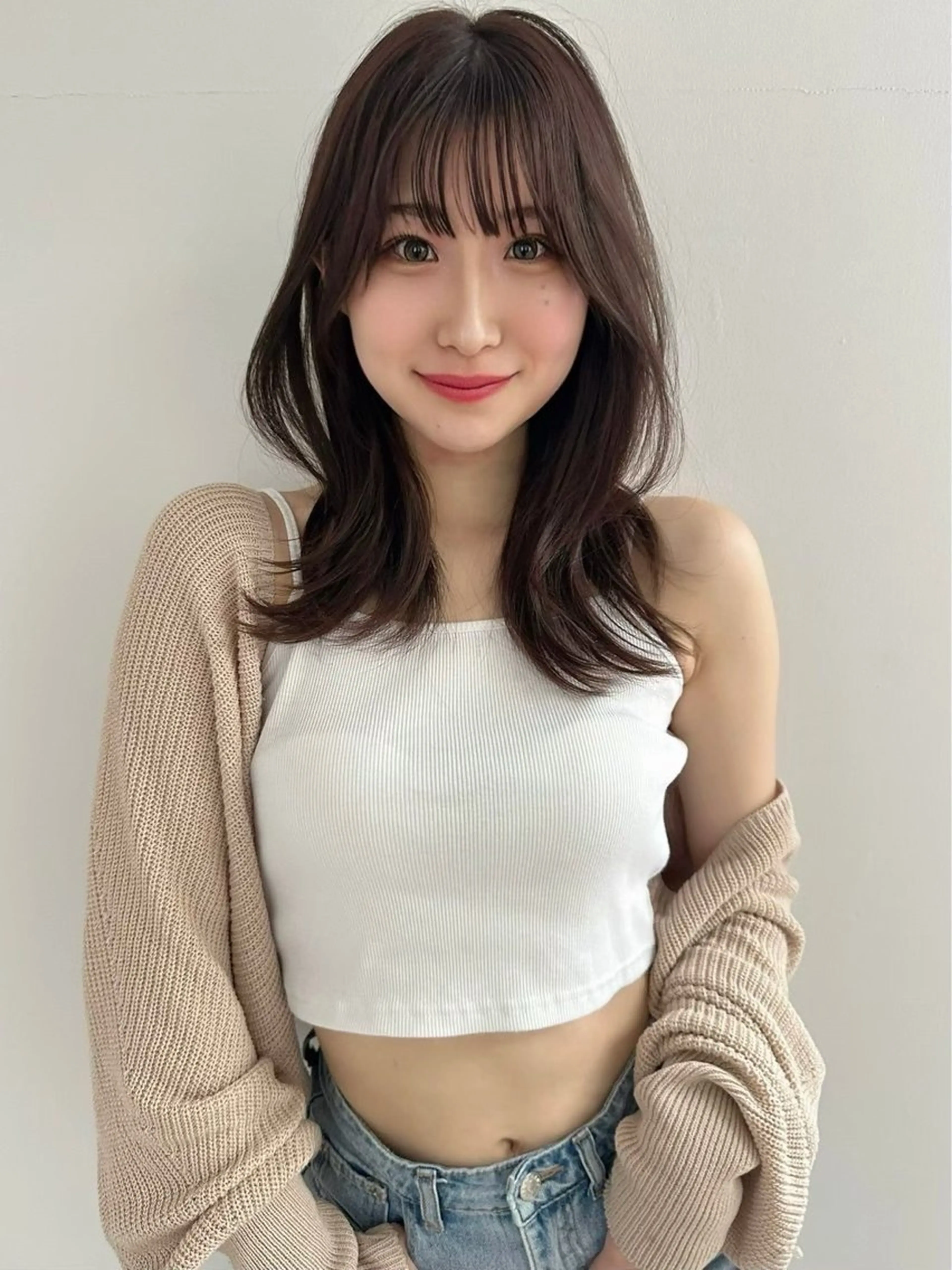 セミロング カット ヘアカラー レイヤー ／マッキーのヘアスタイル
