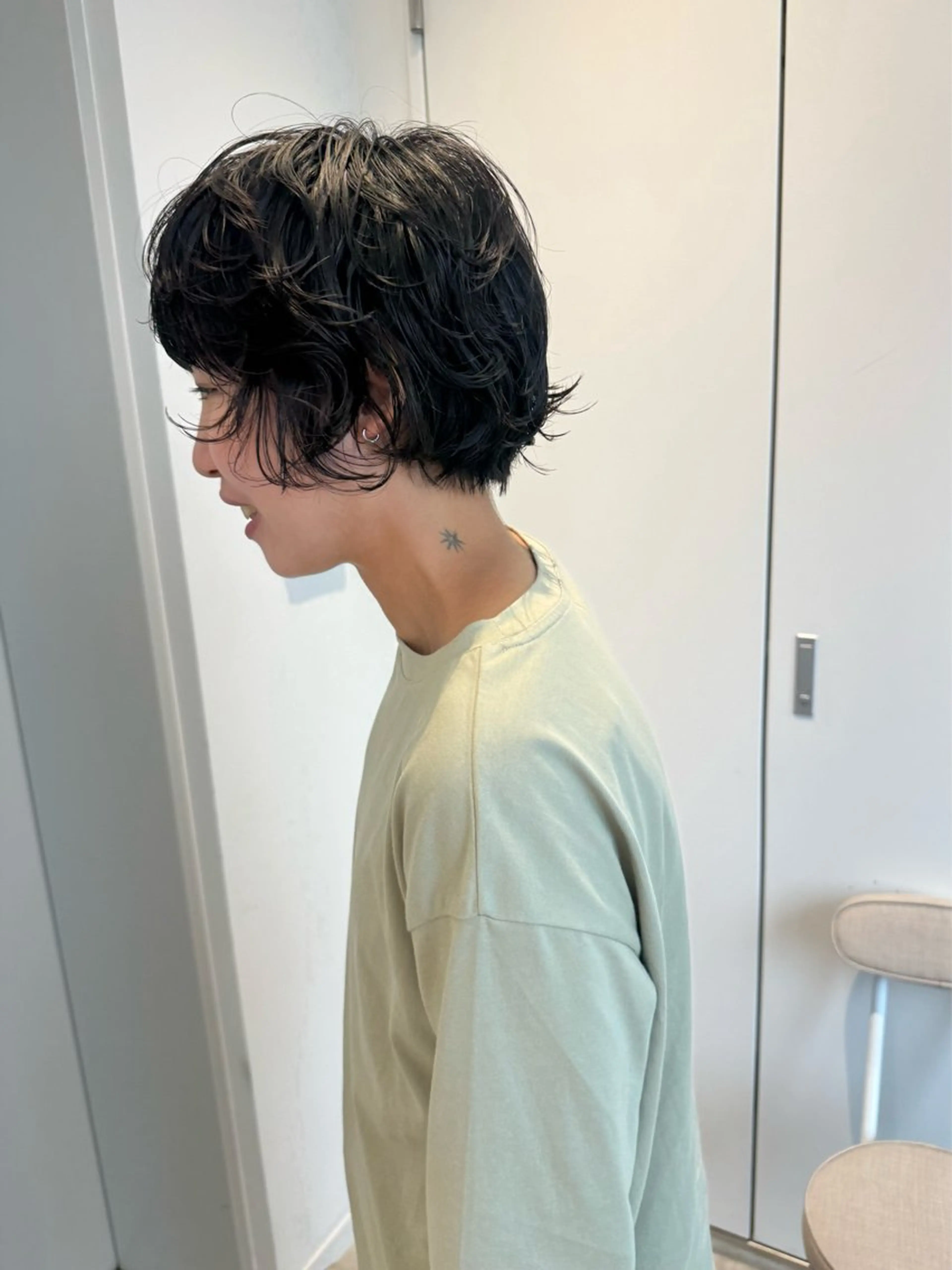 ショート パーマ カット パーマ misa___boo MISAのヘアスタイル