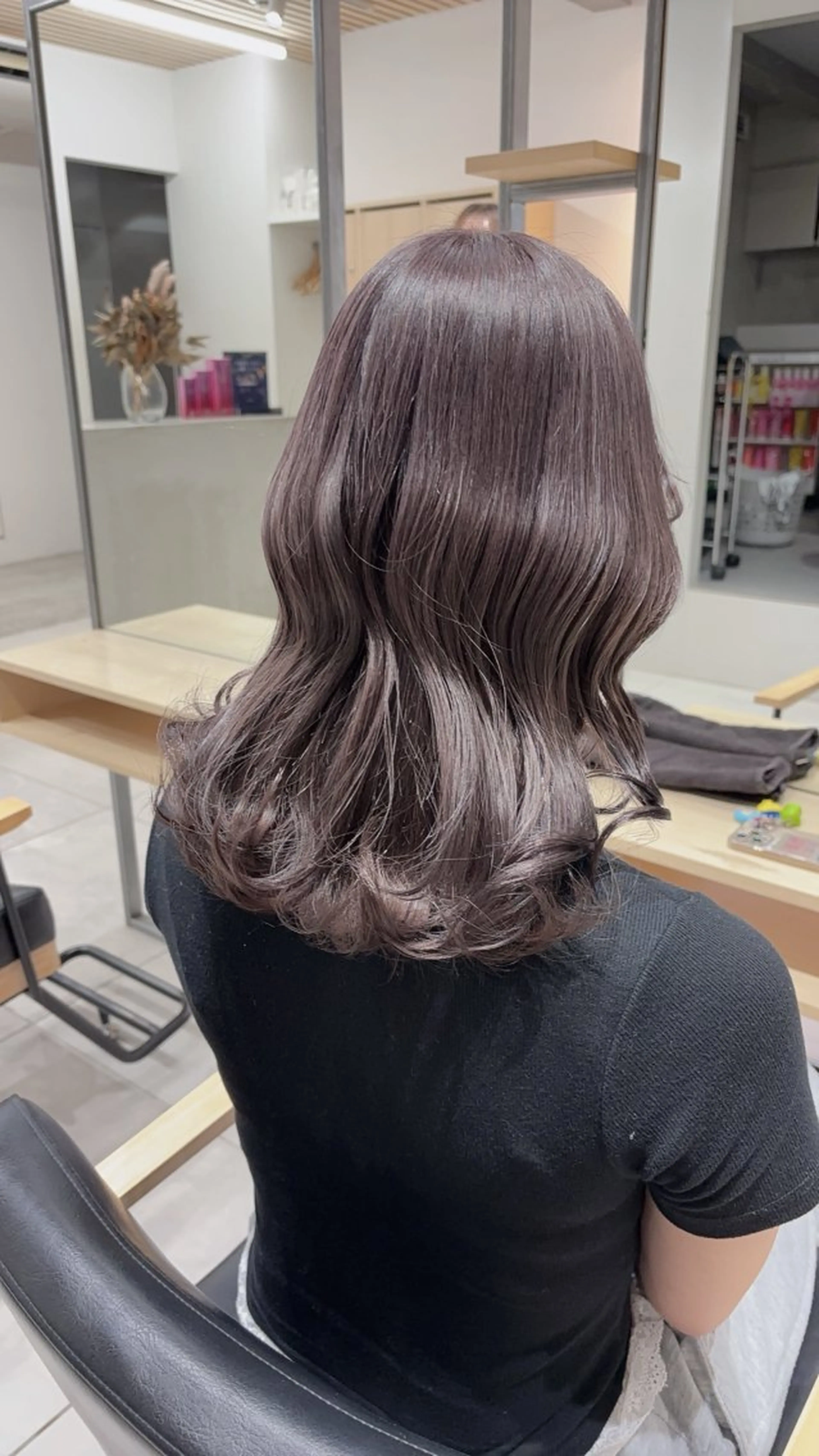セミロング ヘアカラー 🎀ほの🎀 ミルクティー♡表参道のヘアスタイル