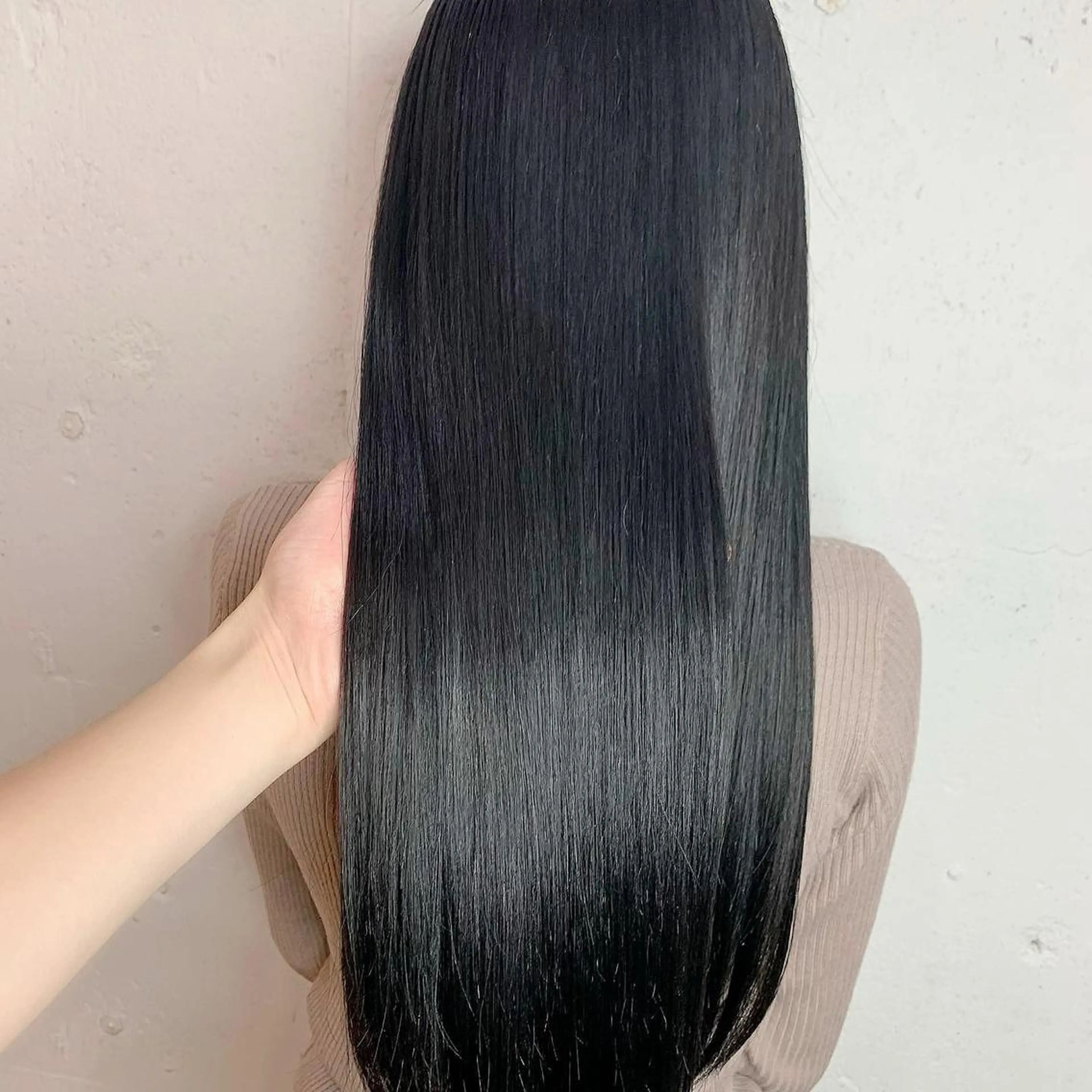 ロング カラー 黒髪 ブルーカラー ブルーブラック 💛丁寧さNo.🥇 🧸片山智裕💛のヘアスタイル