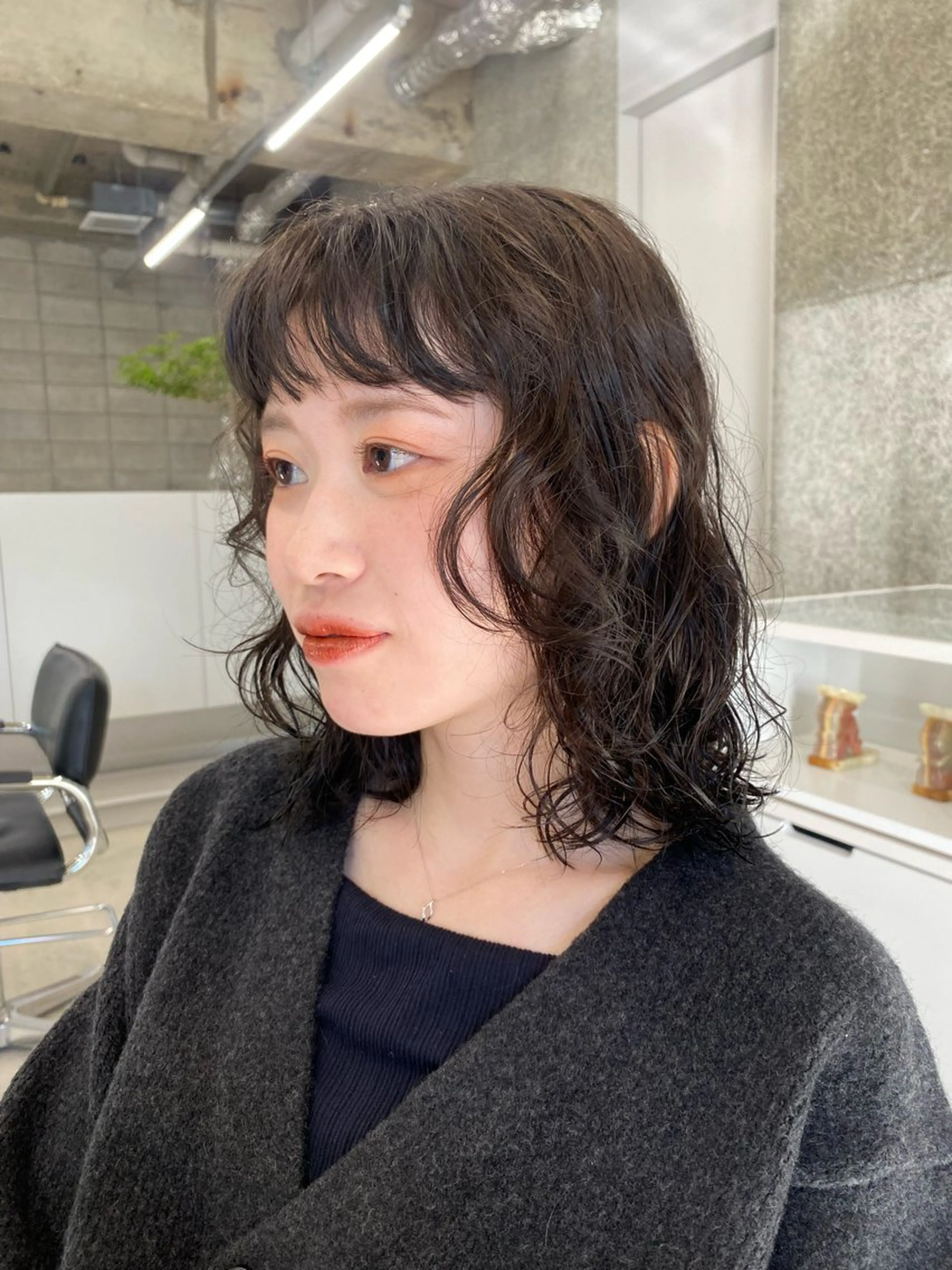 ミディアム カラー パーマ ヘアアレンジ メンズ casey mayuのヘアスタイル