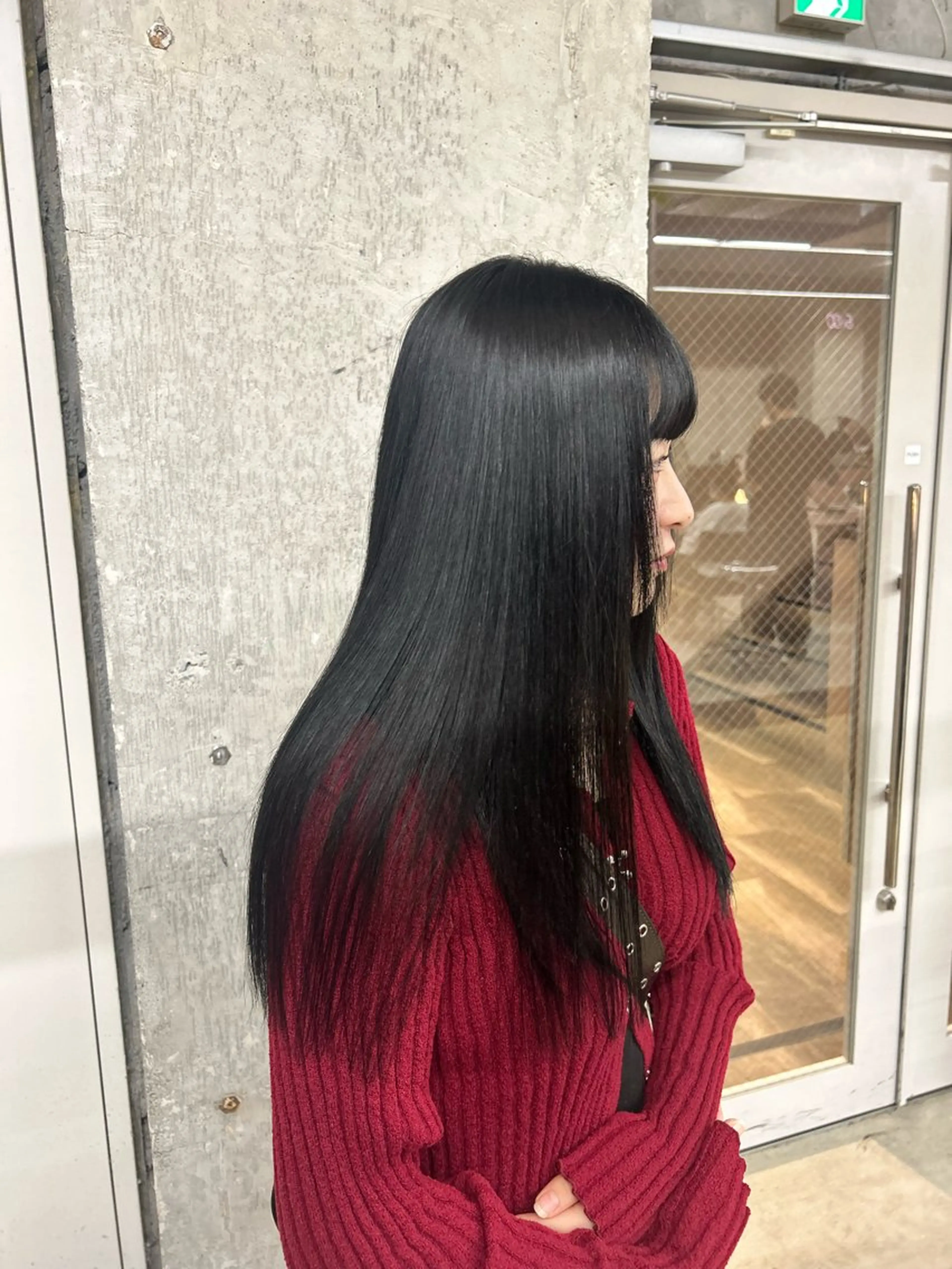 ロング ヘアカラー 縮毛矯正 トリートメント 松井ゆら/ 酸性ストレート/暖色のヘアスタイル