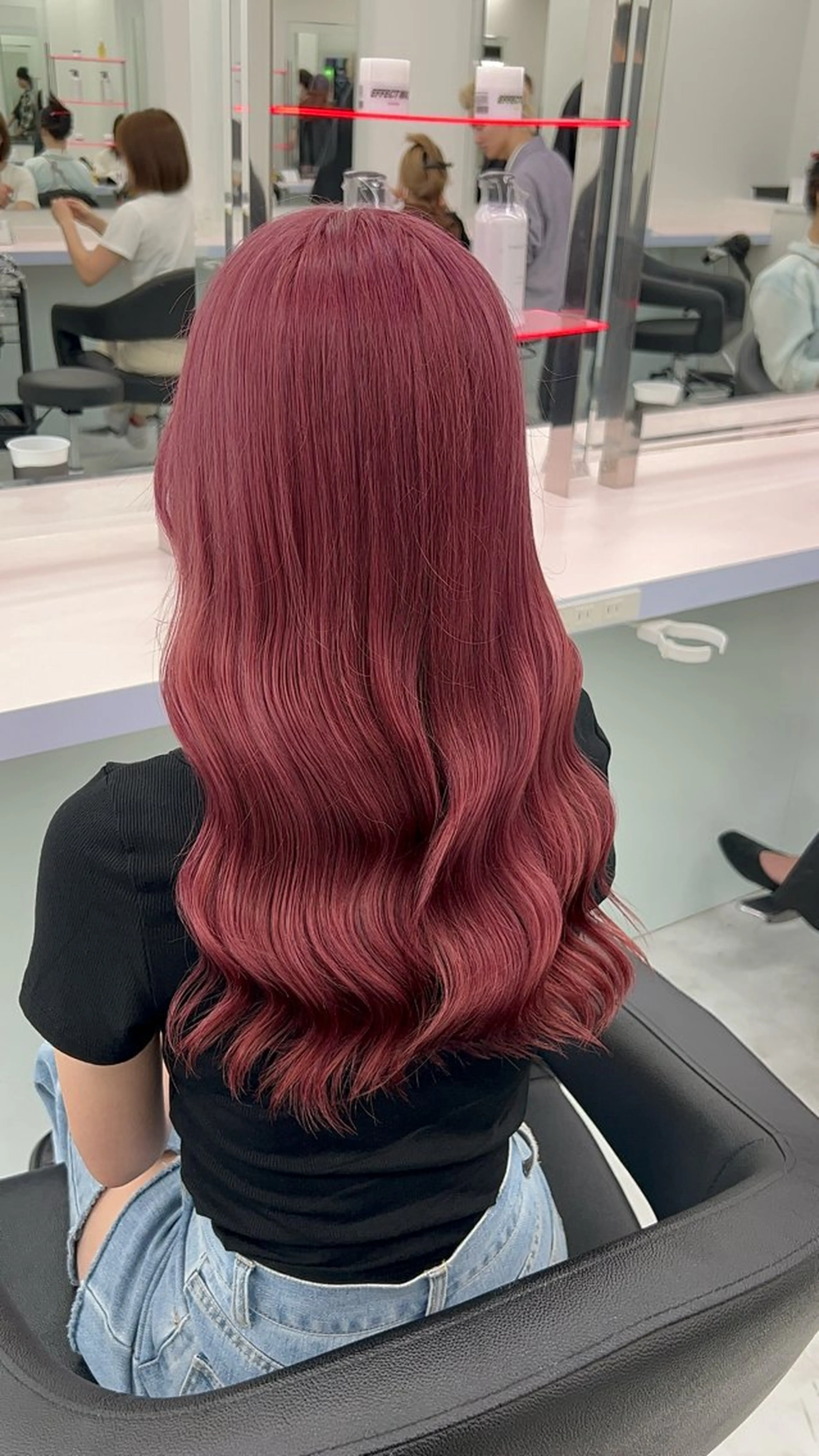 ロング カラー ラベンダーカラー ピンクカラー ピンクラベンダー カット ヘアカラー ヘッドスパ ヘアセット ♡ブリーチカラー♡ Mirioのヘアスタイル