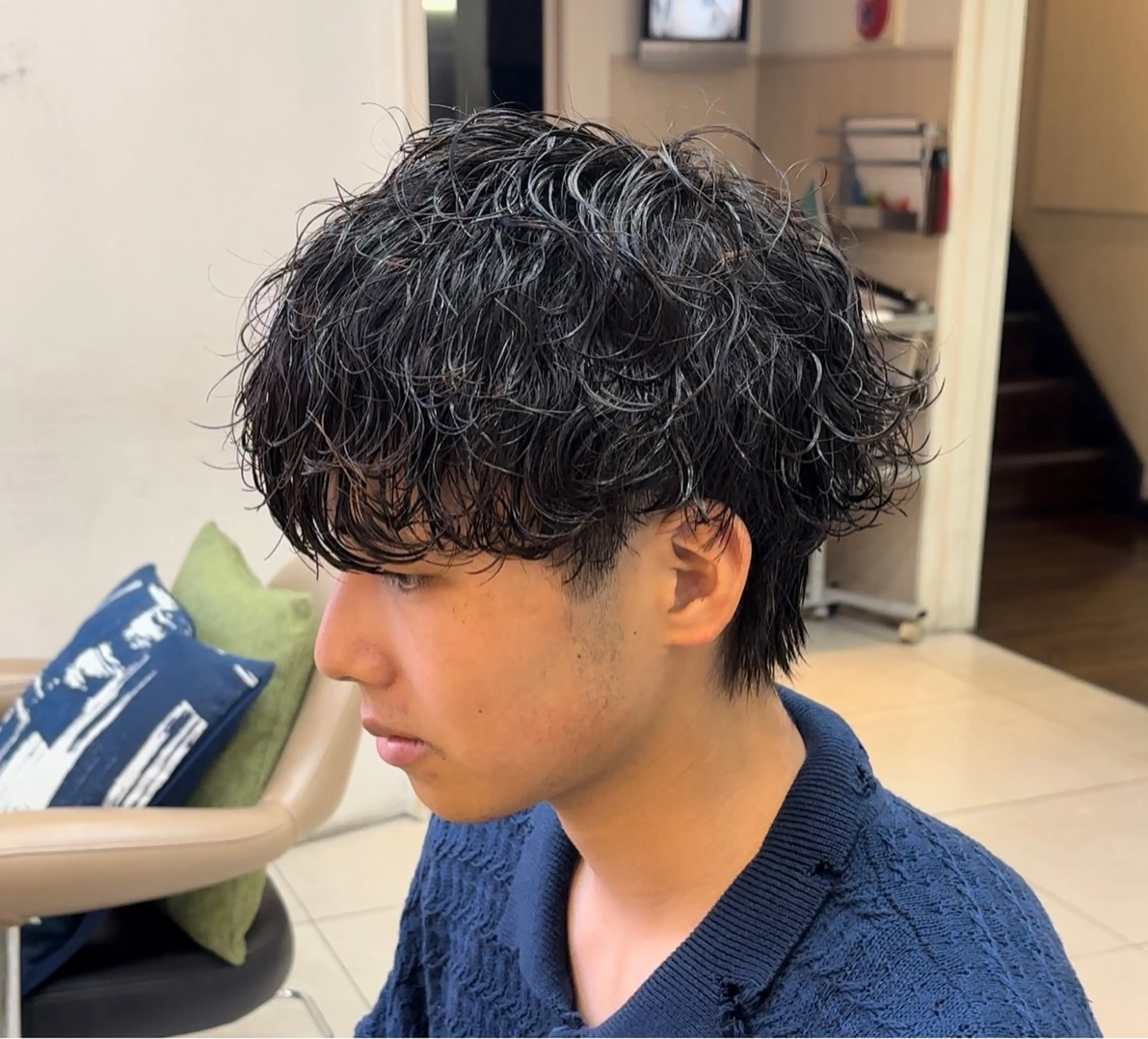 メンズ カット パーマ 🎖️似合わせメンズ パーマ🎖️カネキのヘアスタイル