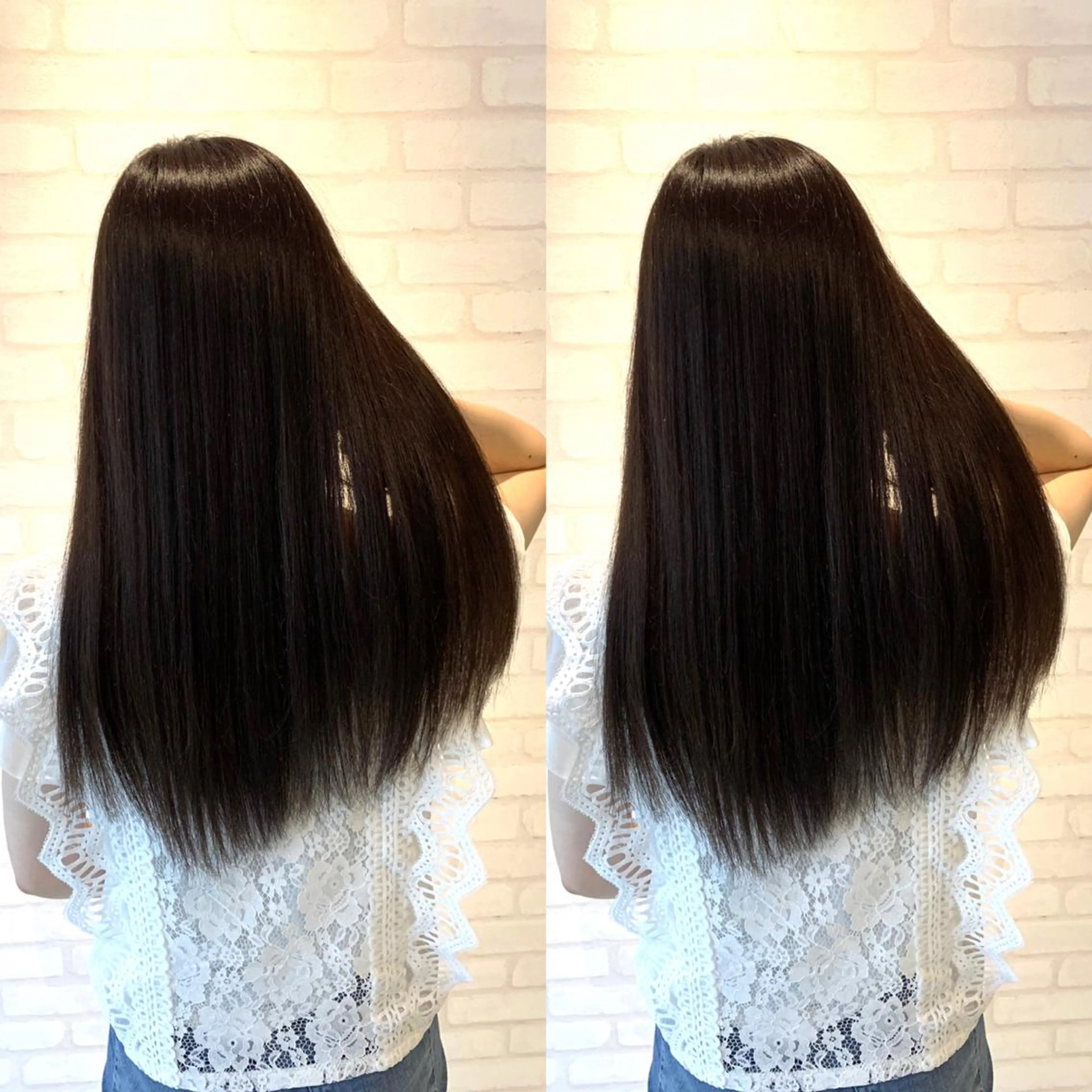 ロング 髪質改善 貸切サロンのヘアスタイル