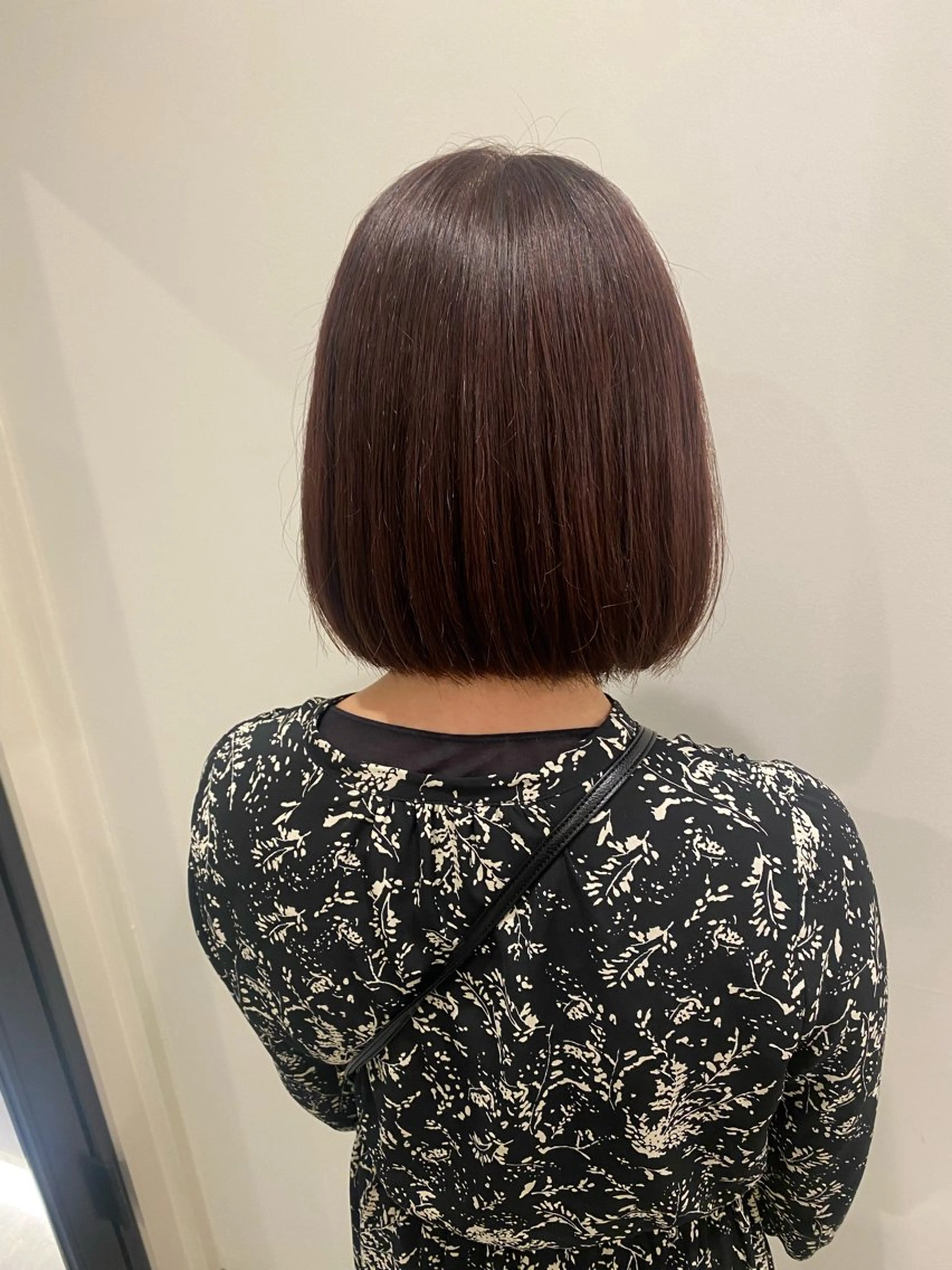 ミディアム カラー ボブ カット ヘアカラー トリートメント 🍑 モモカ🍑のヘアスタイル
