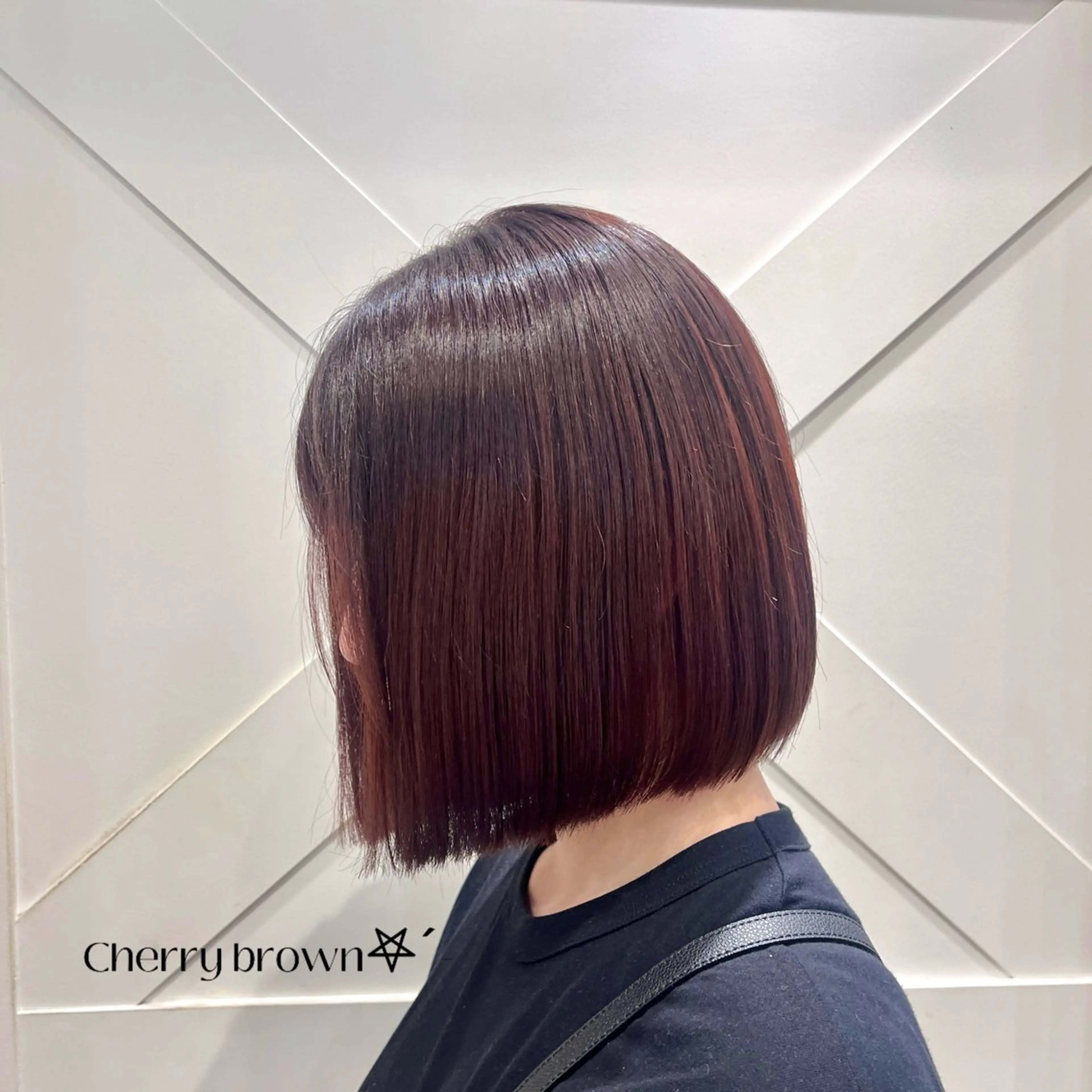 ミディアム ヘアカラー 美髪矯正/暖色カラー /横浜/さくらのヘアスタイル