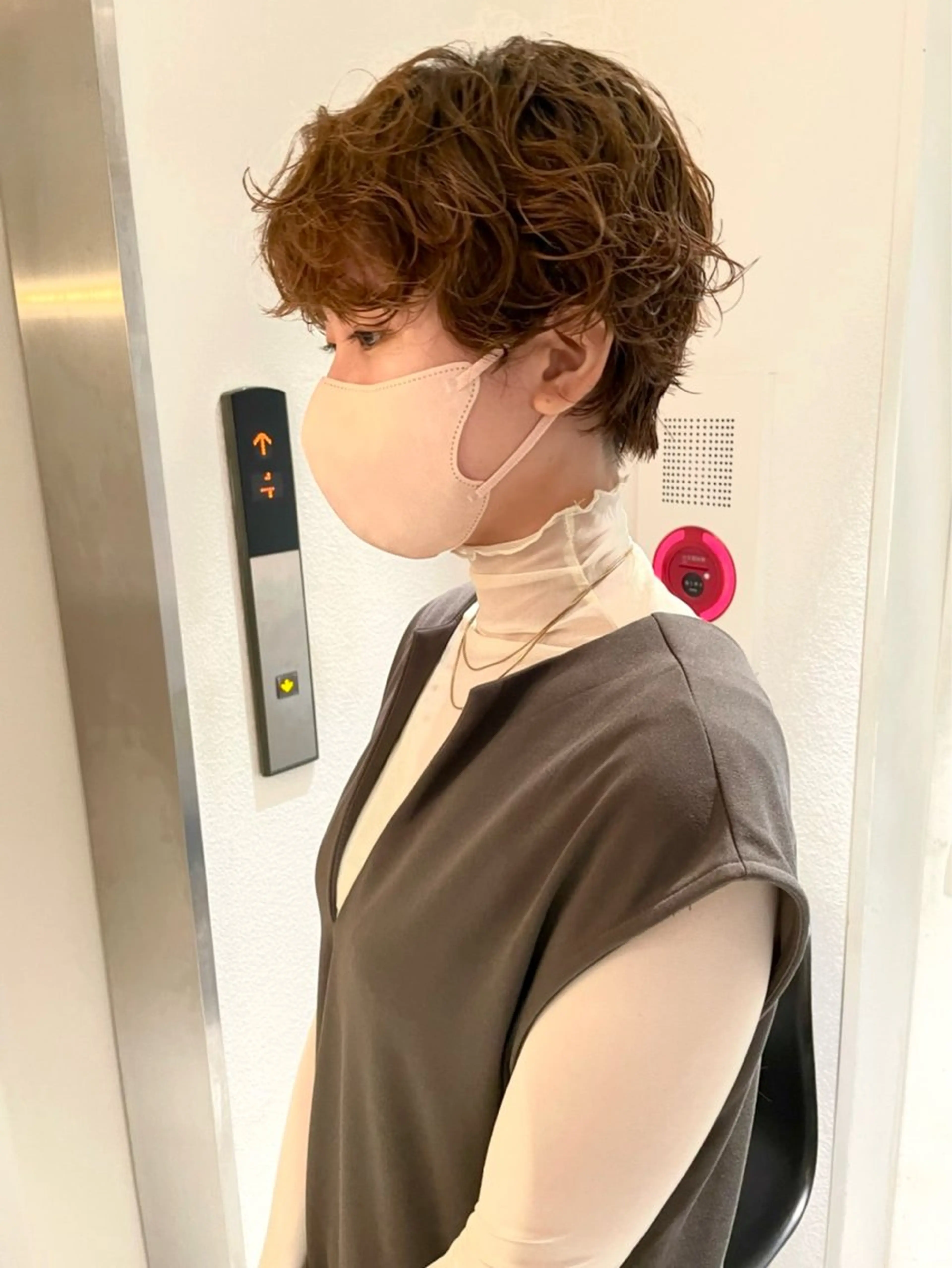 ショート パーマ 銀座✨綺麗になれる ストレート✨中山蓮のヘアスタイル
