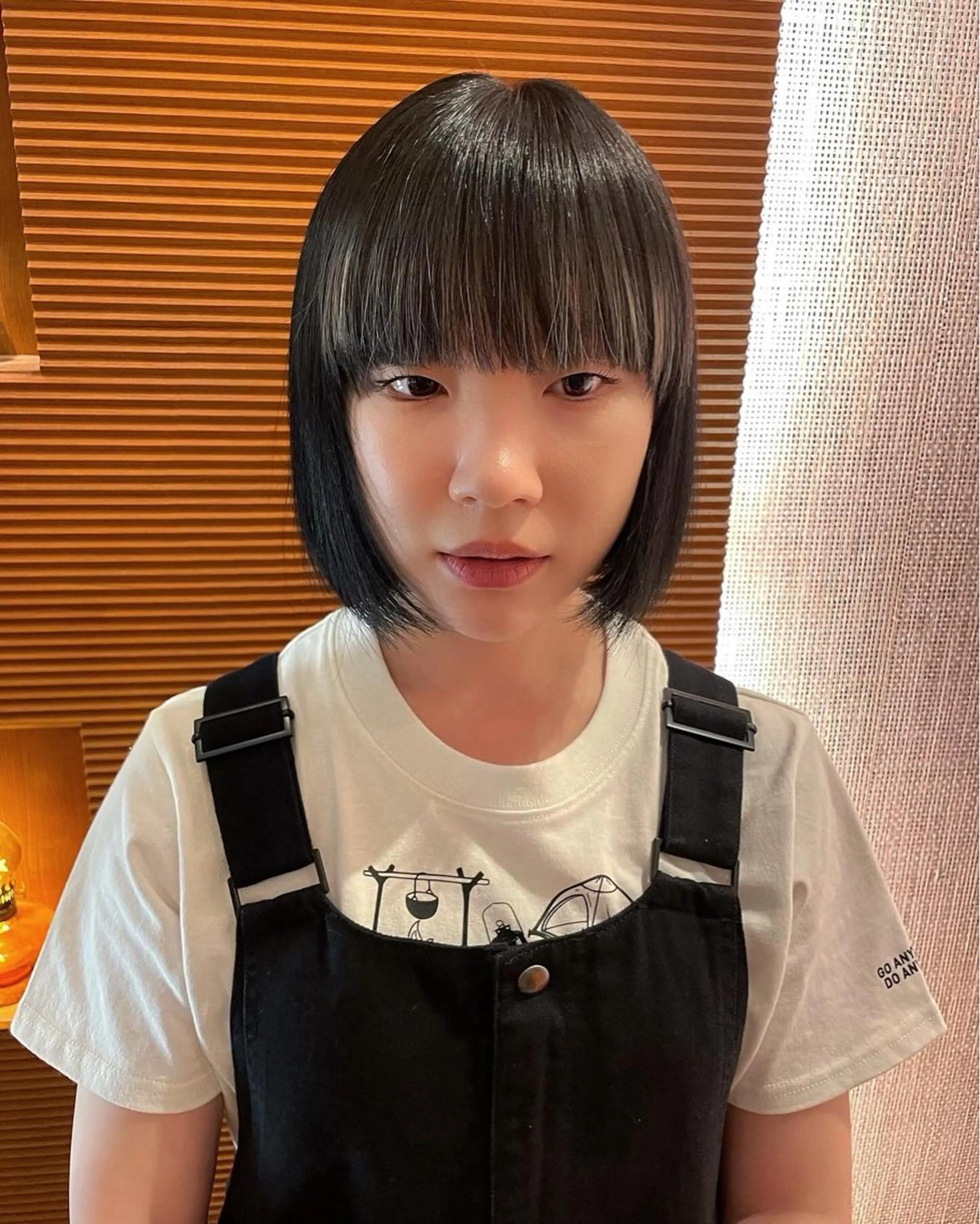 ミディアム ヘアカラー 杉山 亜未のヘアスタイル