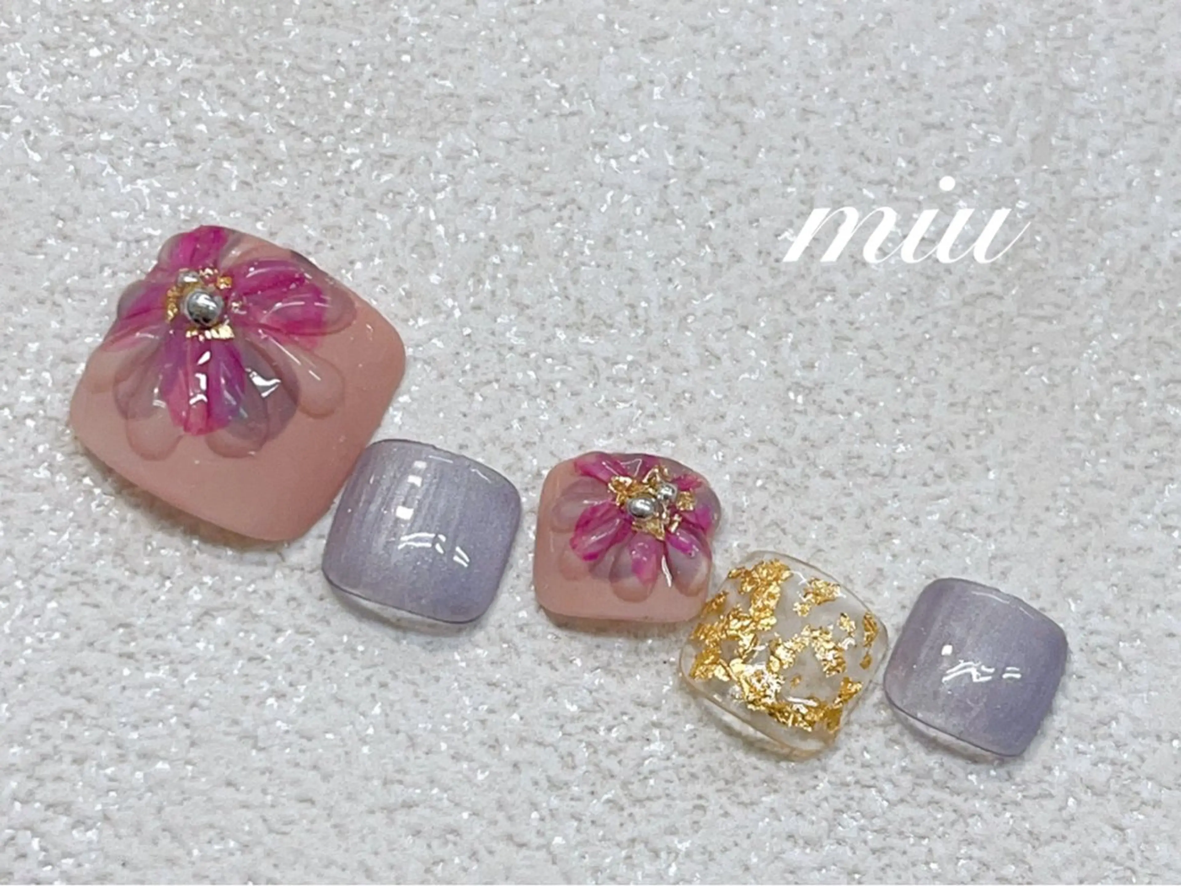 ネイル フットネイル miu nail 🐾Mihoのネイルデザイン