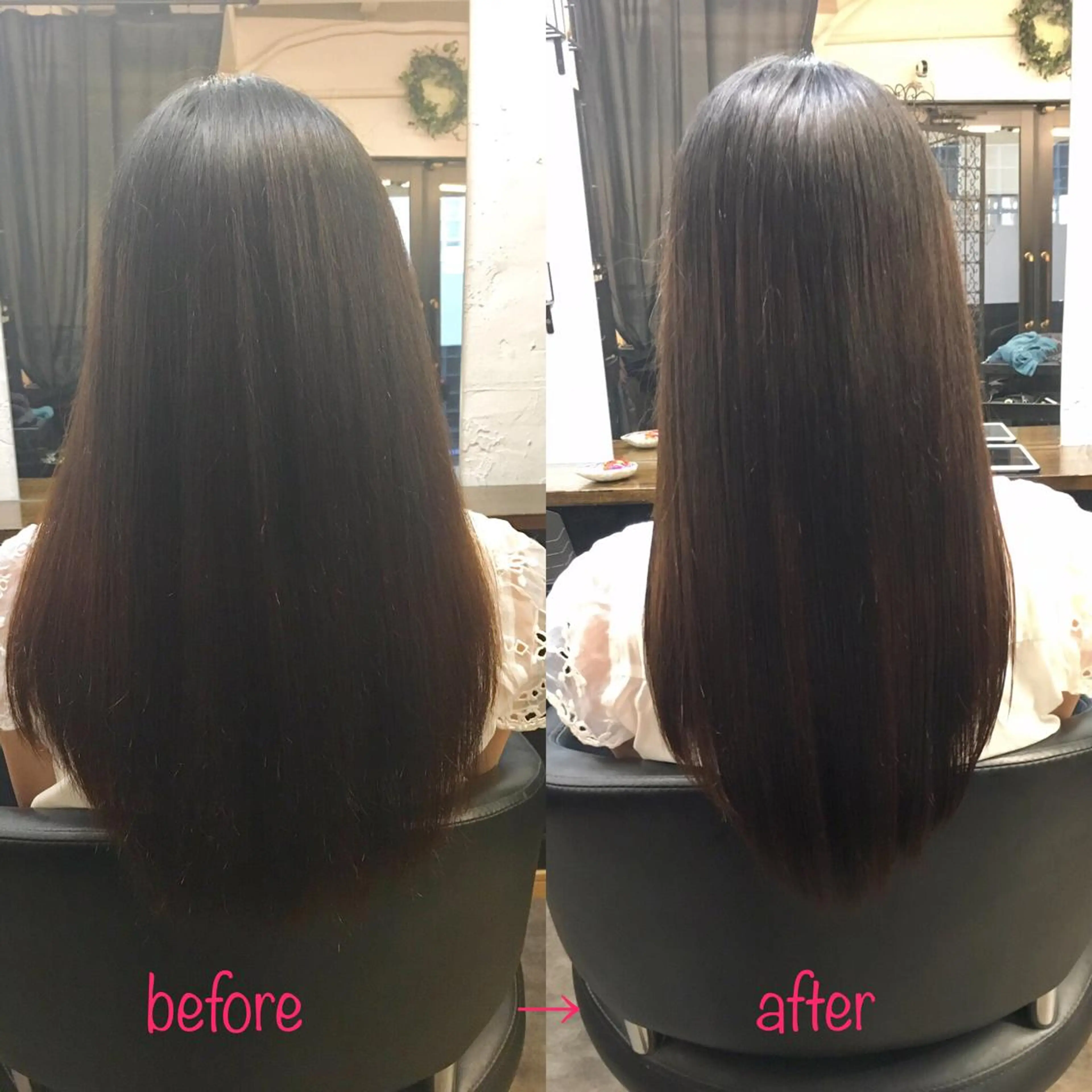 ロング 髪質改善 縮毛矯正 縮毛矯正&髪質改善 MAILHAIRのヘアスタイル