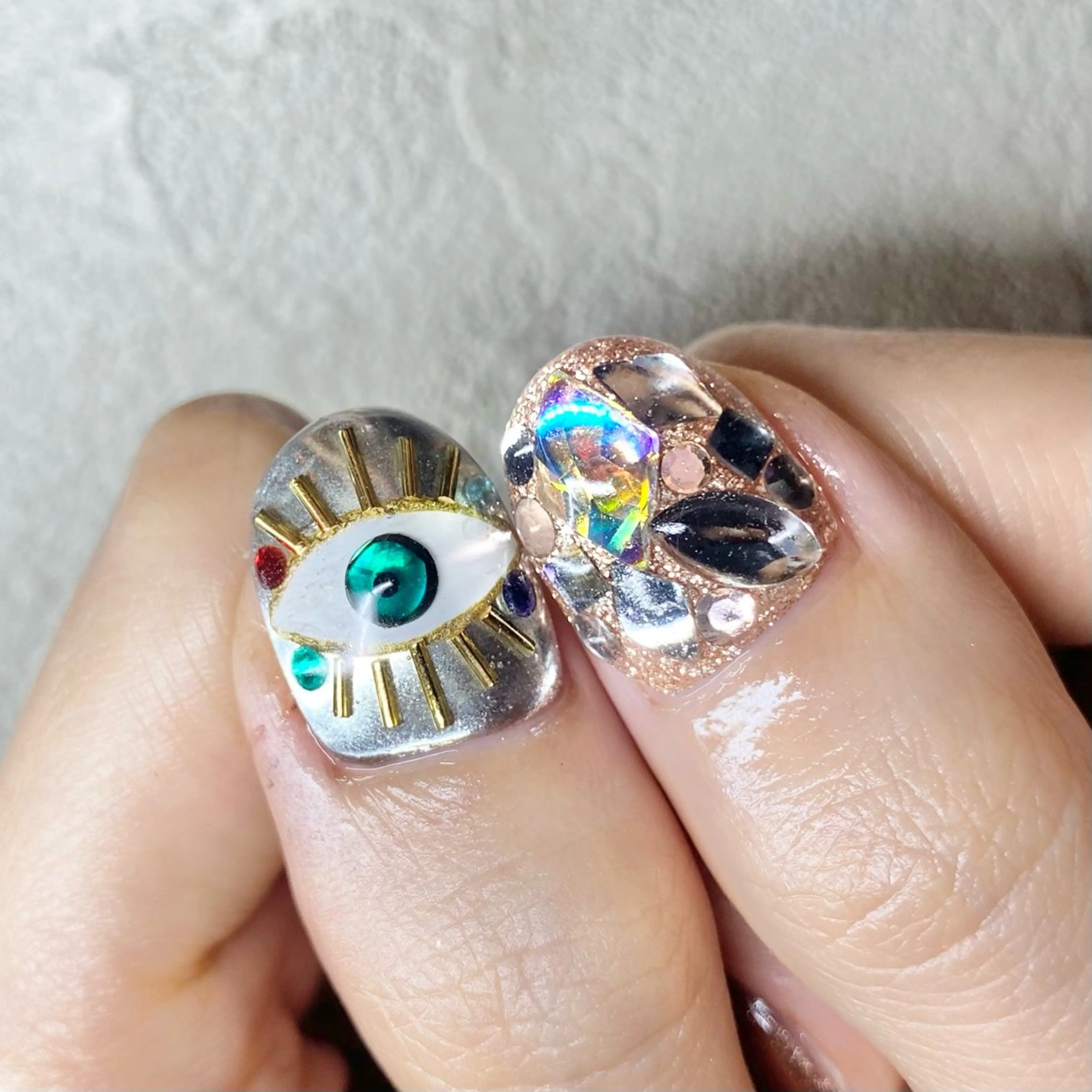 ネイル アートネイル ニュアンスネイル 春ネイル 夏ネイル ハンドネイル 山田 貴子のネイルデザイン