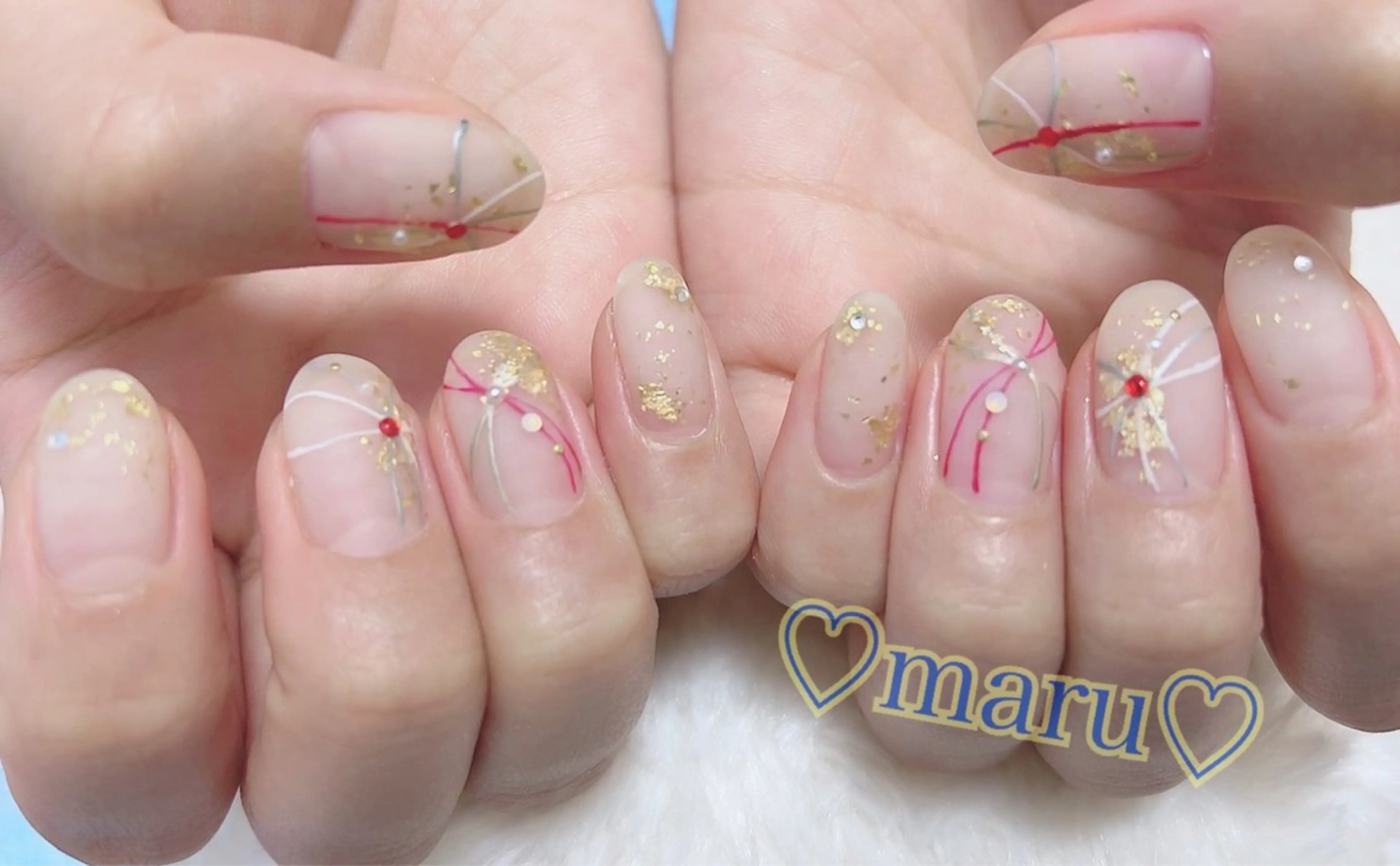 ネイル ハンドネイル フットネイル まるみ♡8/25- 31お休み🙇‍♀️のネイルデザイン