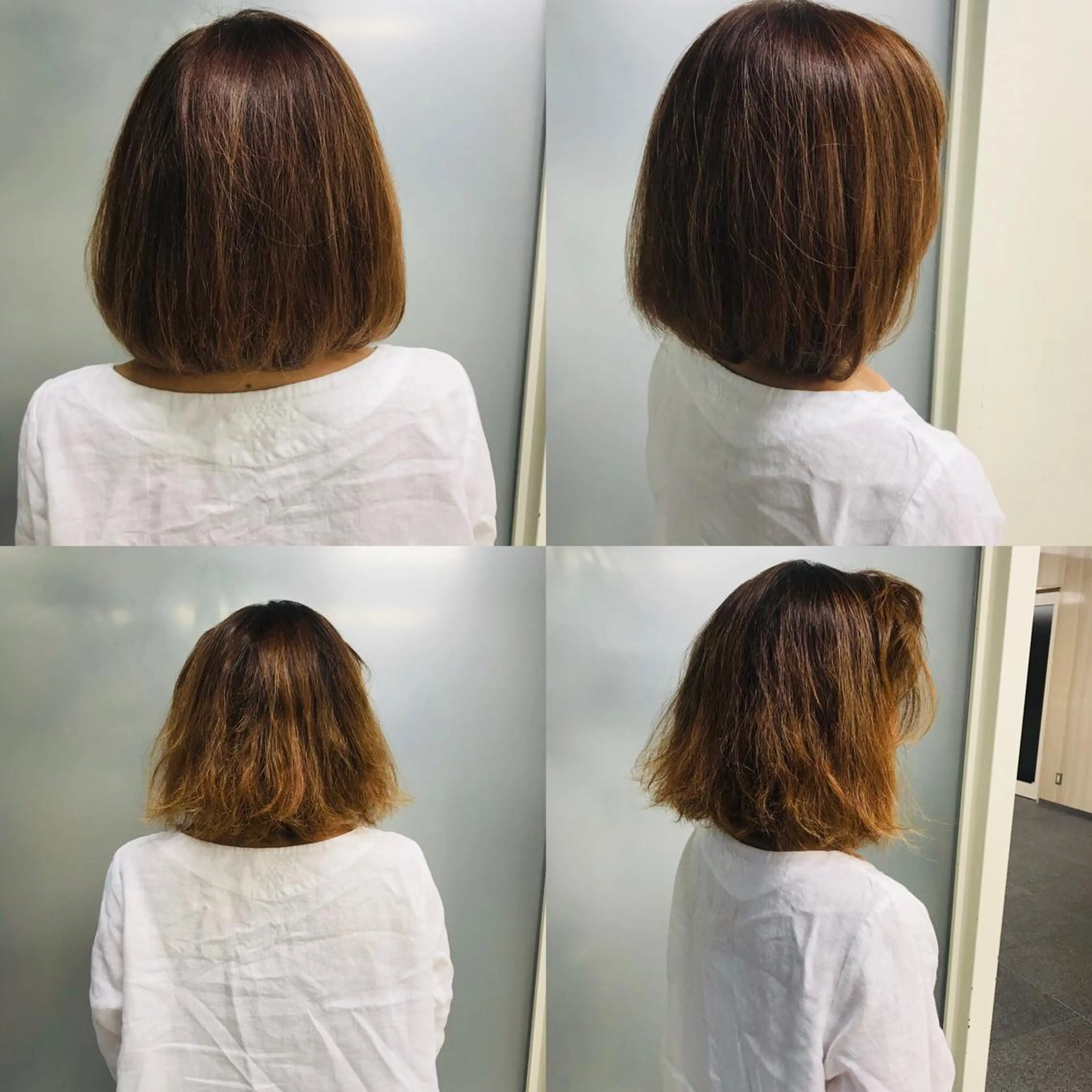 ミディアム 髪質改善 カット 縮毛矯正 トリートメント 〒hair snick （ヘアースニック）所属・吉原 頌平のヘアスタイル