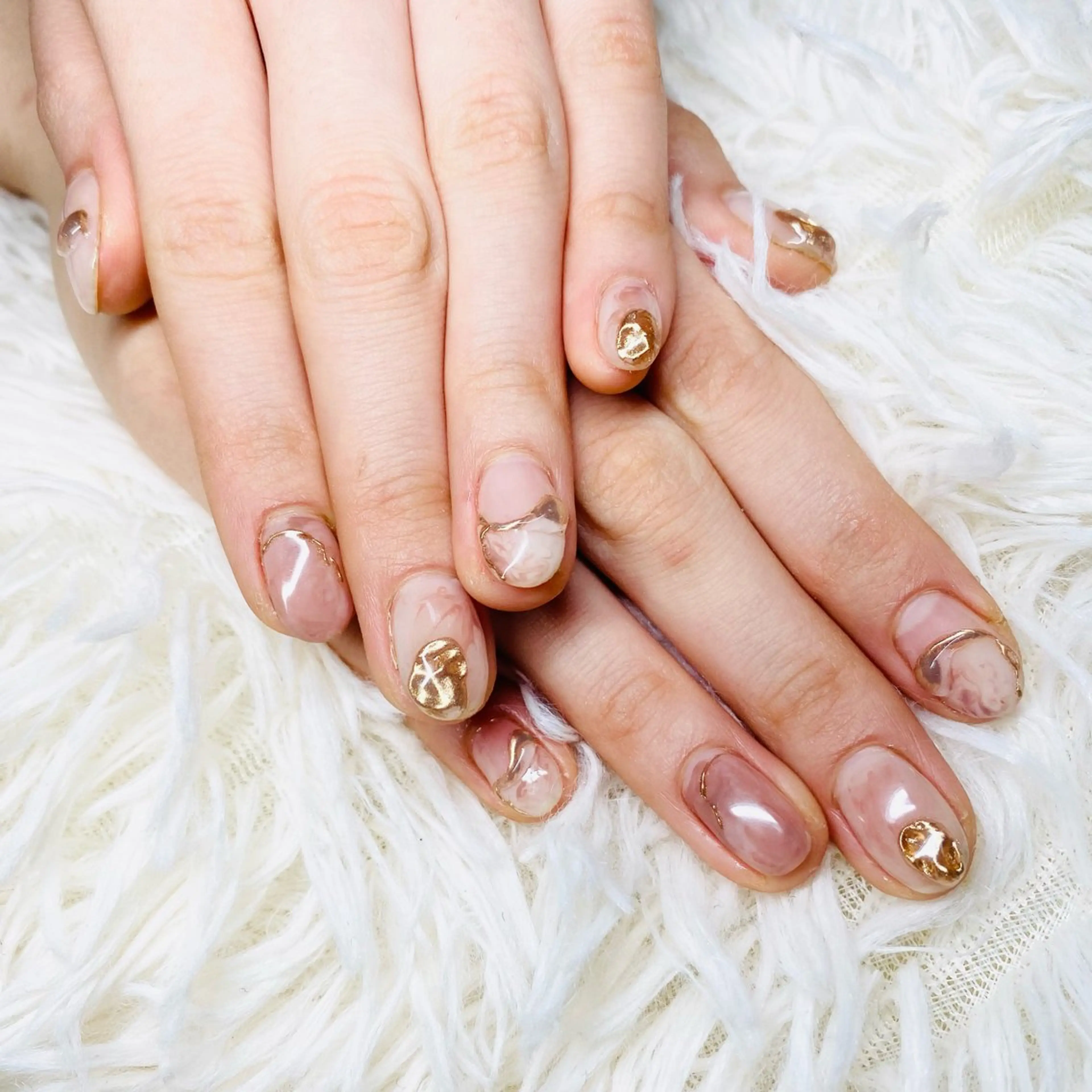 ネイル ピンク 春ネイル ハンドネイル nail salon Ecrin所属・前島 稀歩のネイルデザイン