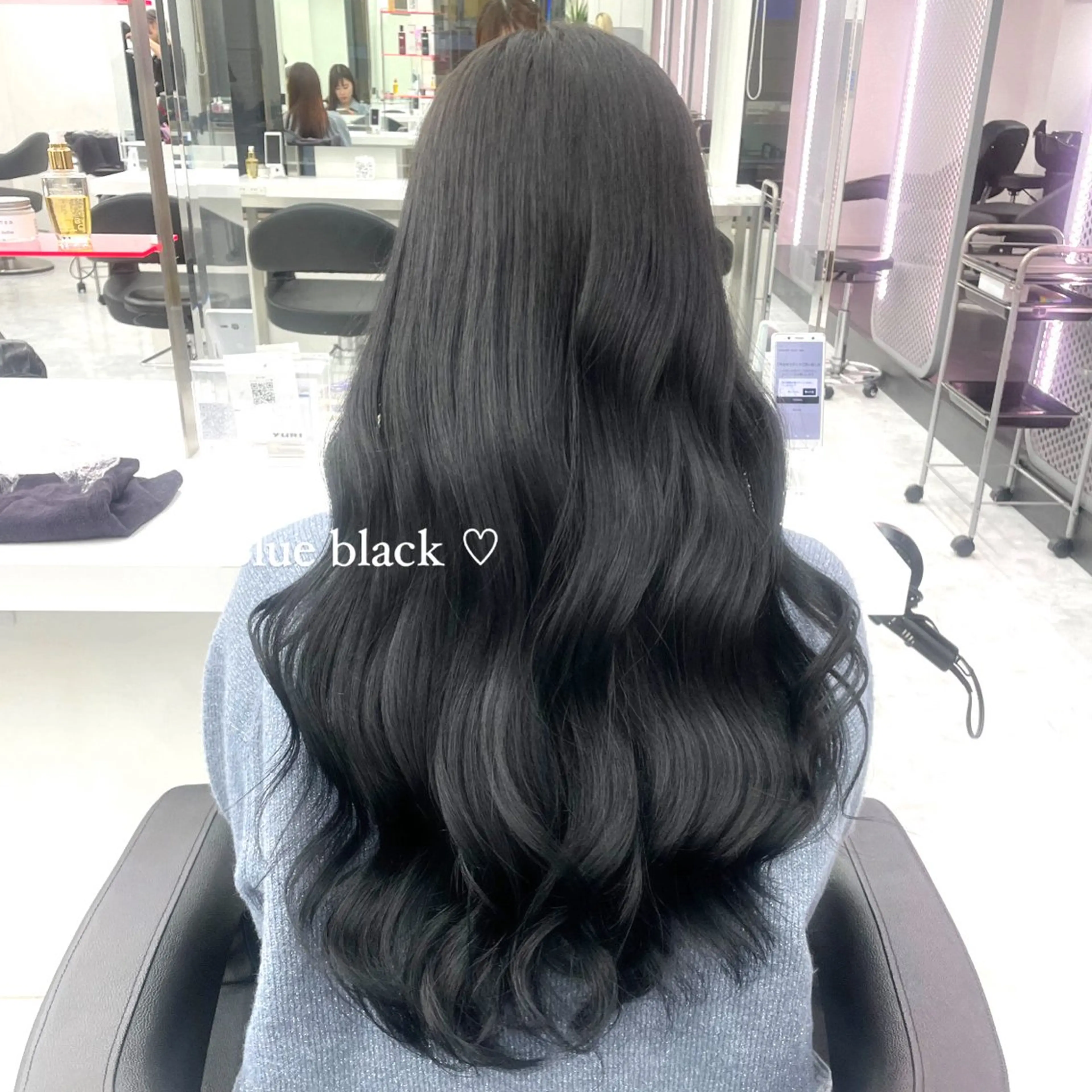 ロング カラー パーマ ヘアアレンジ メンズ キッズ ♥️韓国ヘア レイヤー♥️ゆりのヘアスタイル