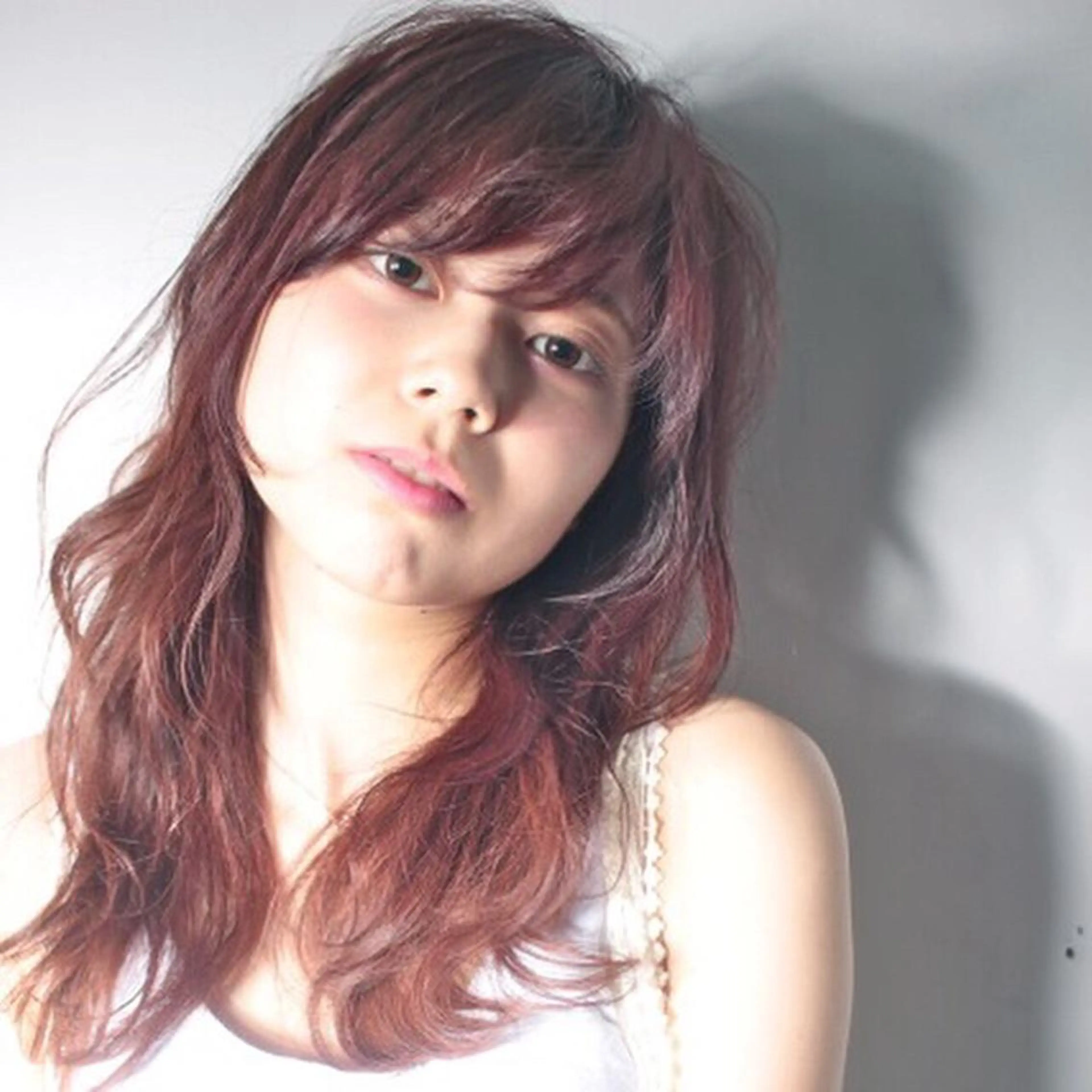 セミロング ロング カラー パーマ 宇塚 仁美のヘアスタイル